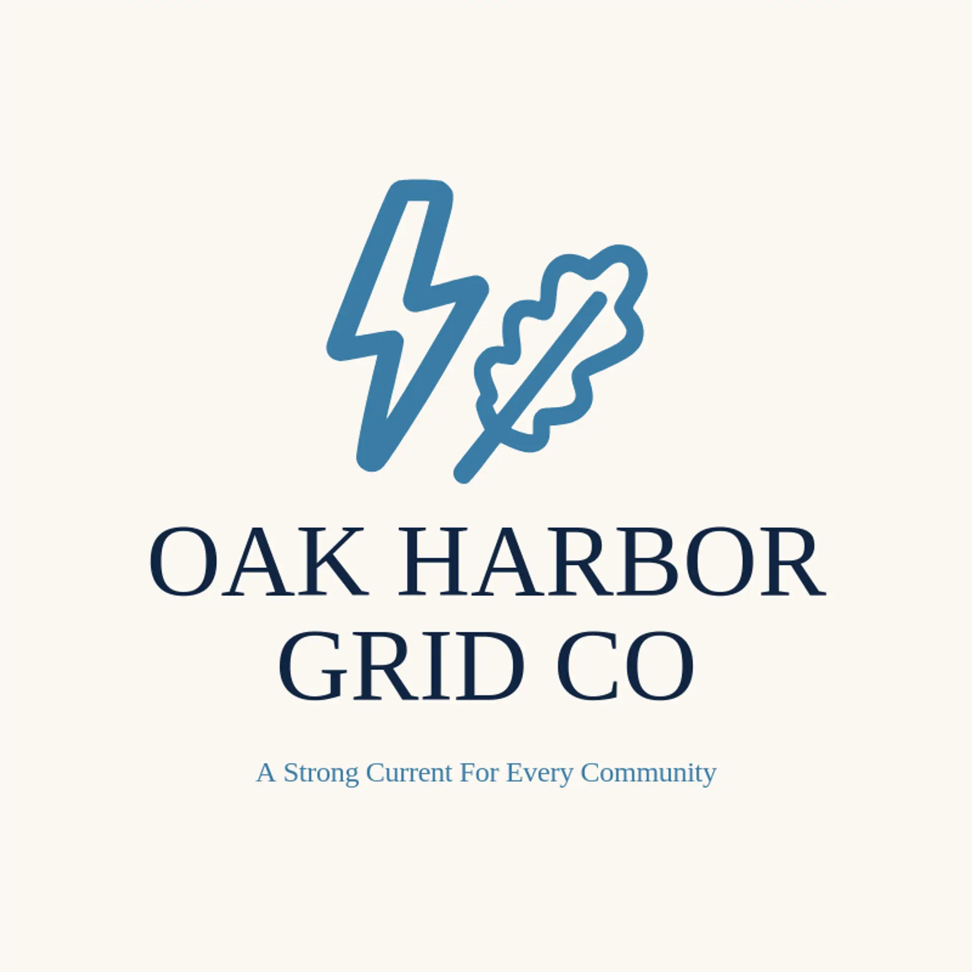 Oak Harbor Grid Co logo for electricity