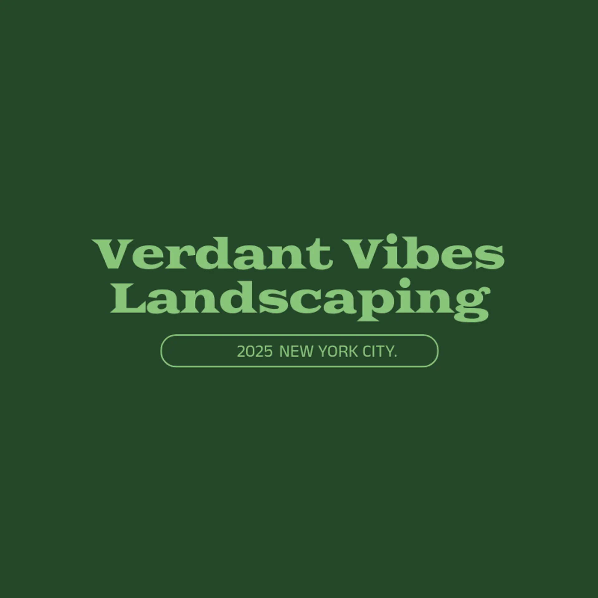 Verdant Vibes Landscaping logo for landscaping
