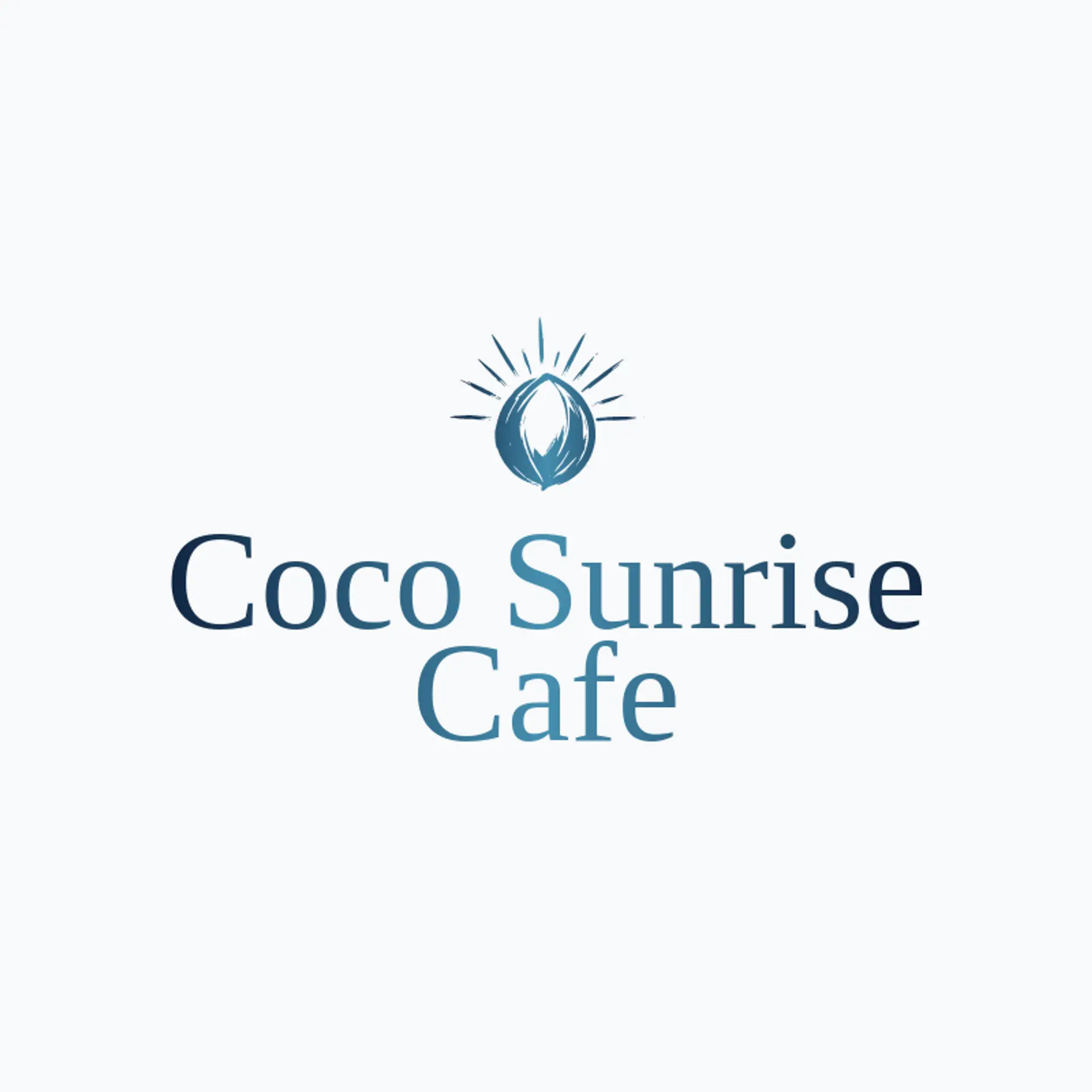 Coco Sunrise Cafe logo for coconut