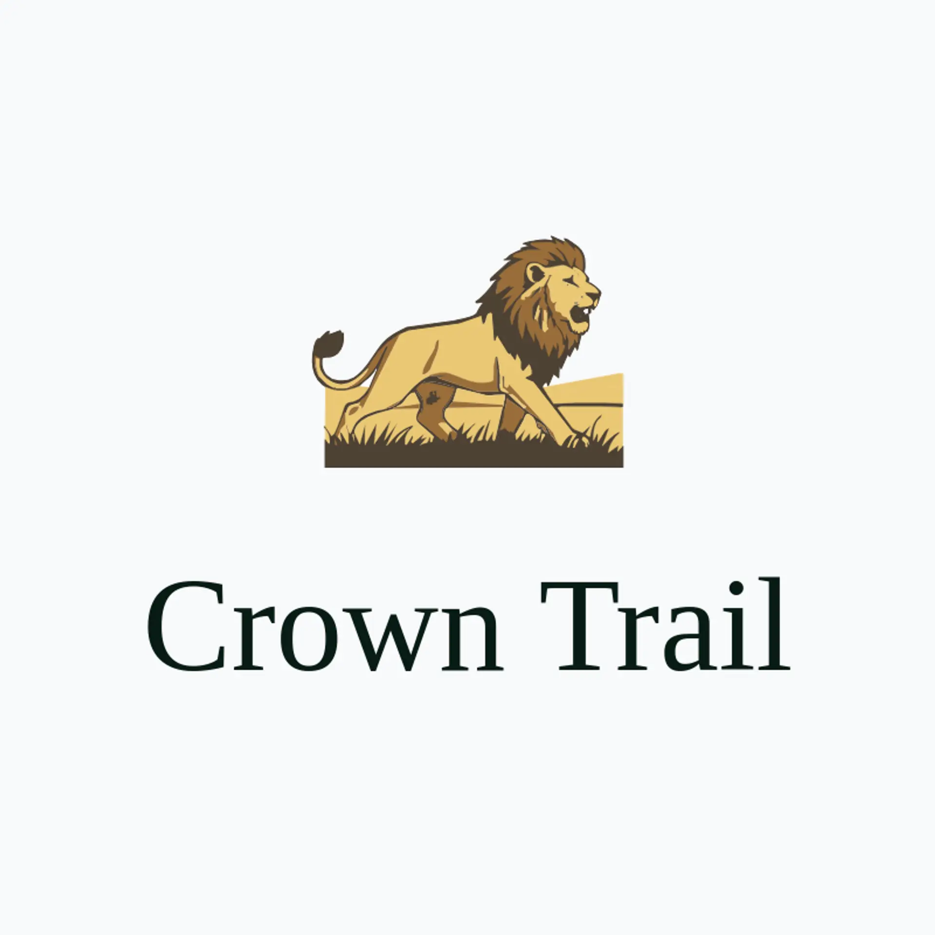 Crown Trail logo for lion king