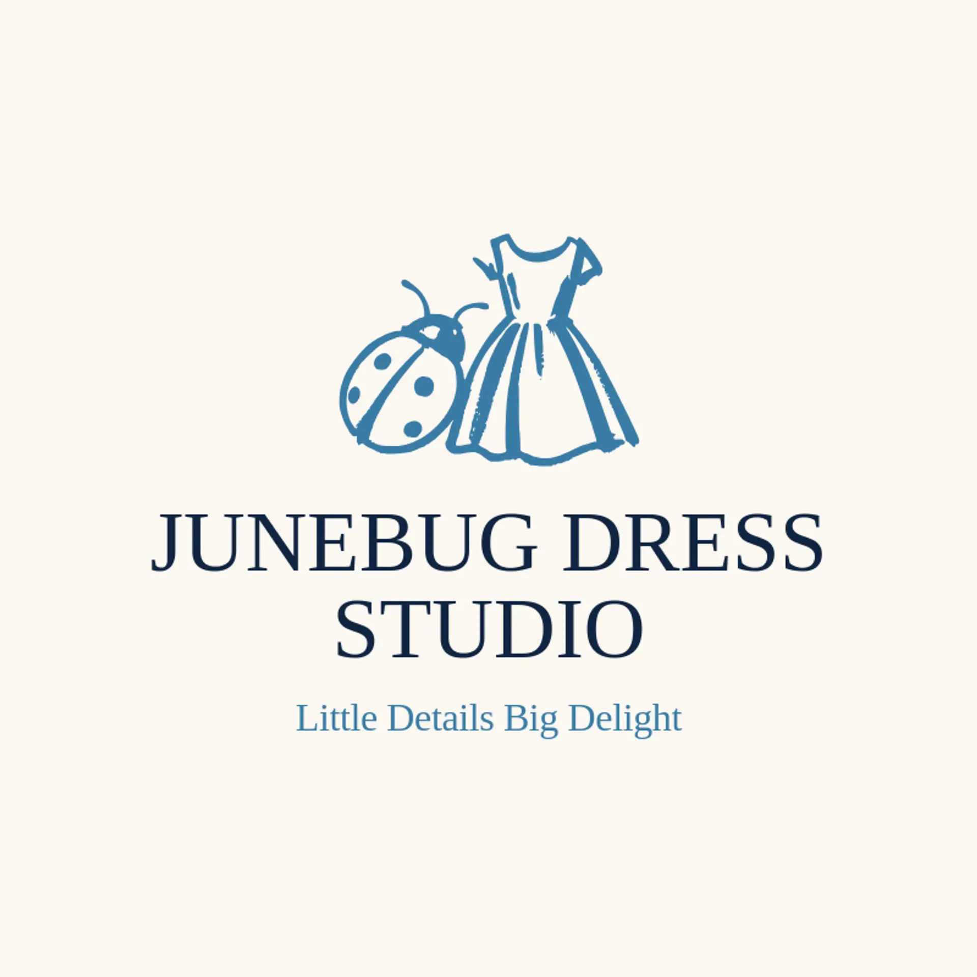 Junebug Dress Studio logo for dress