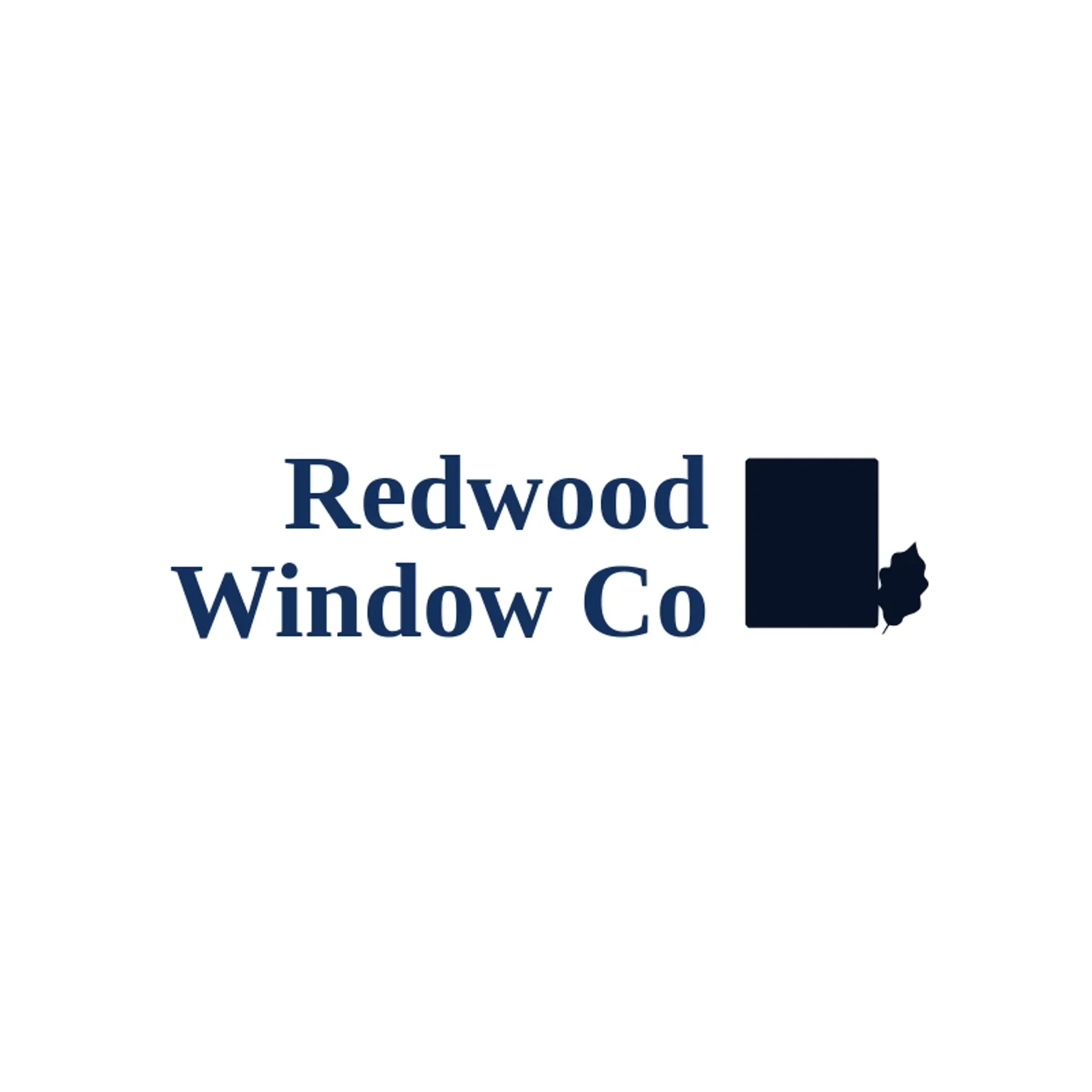 Redwood Window Co logo for glass