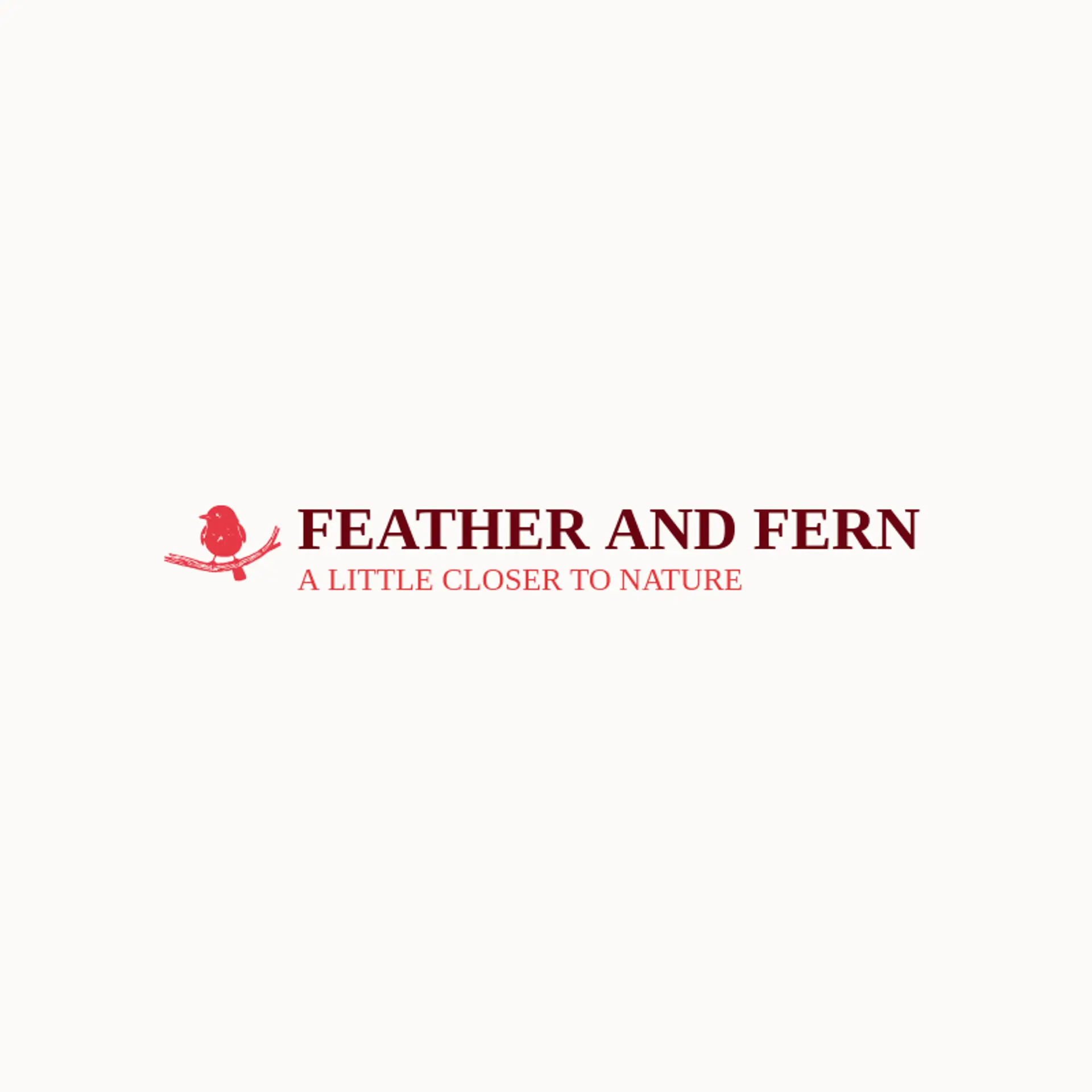 Feather and Fern logo for finch
