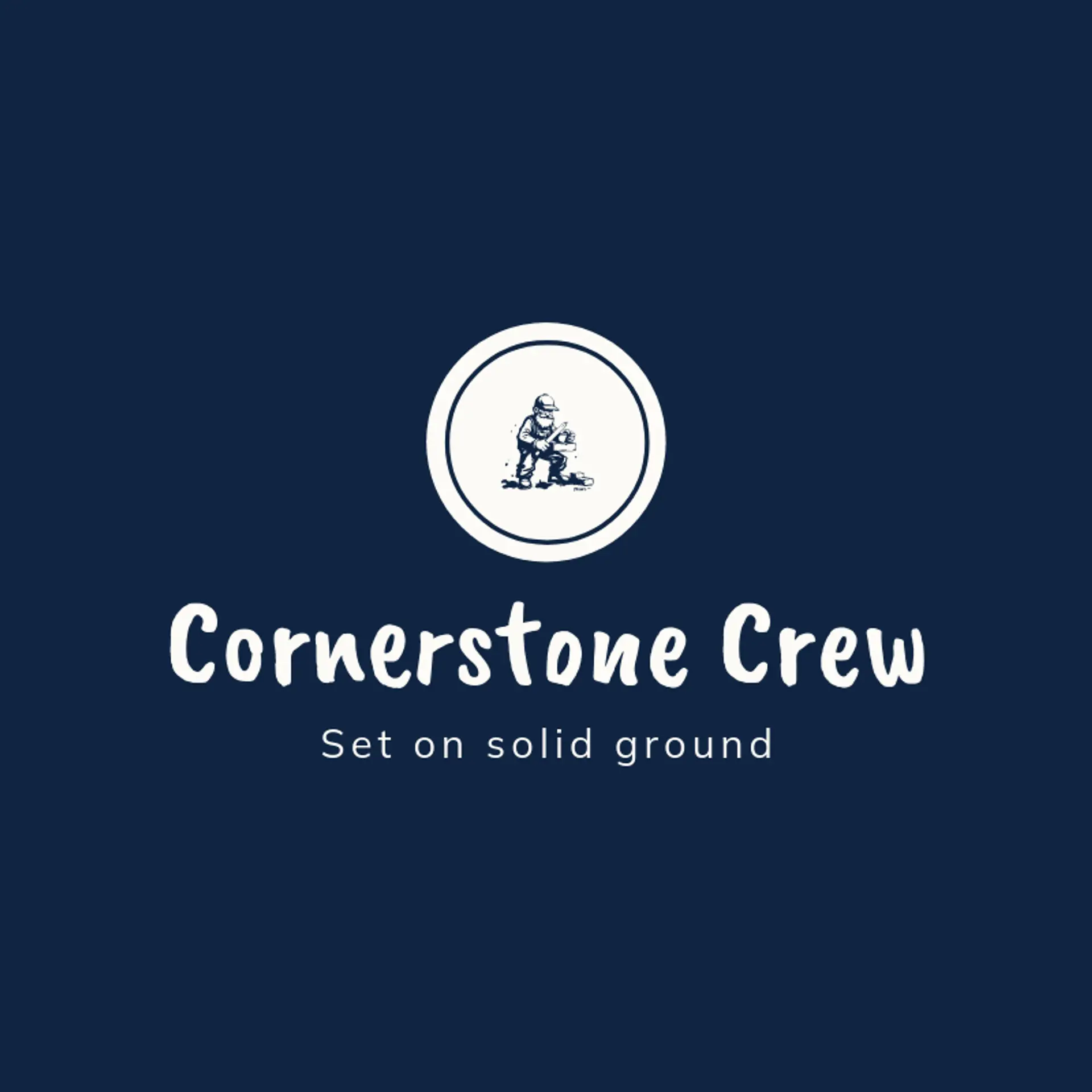 Cornerstone Crew logo for mason