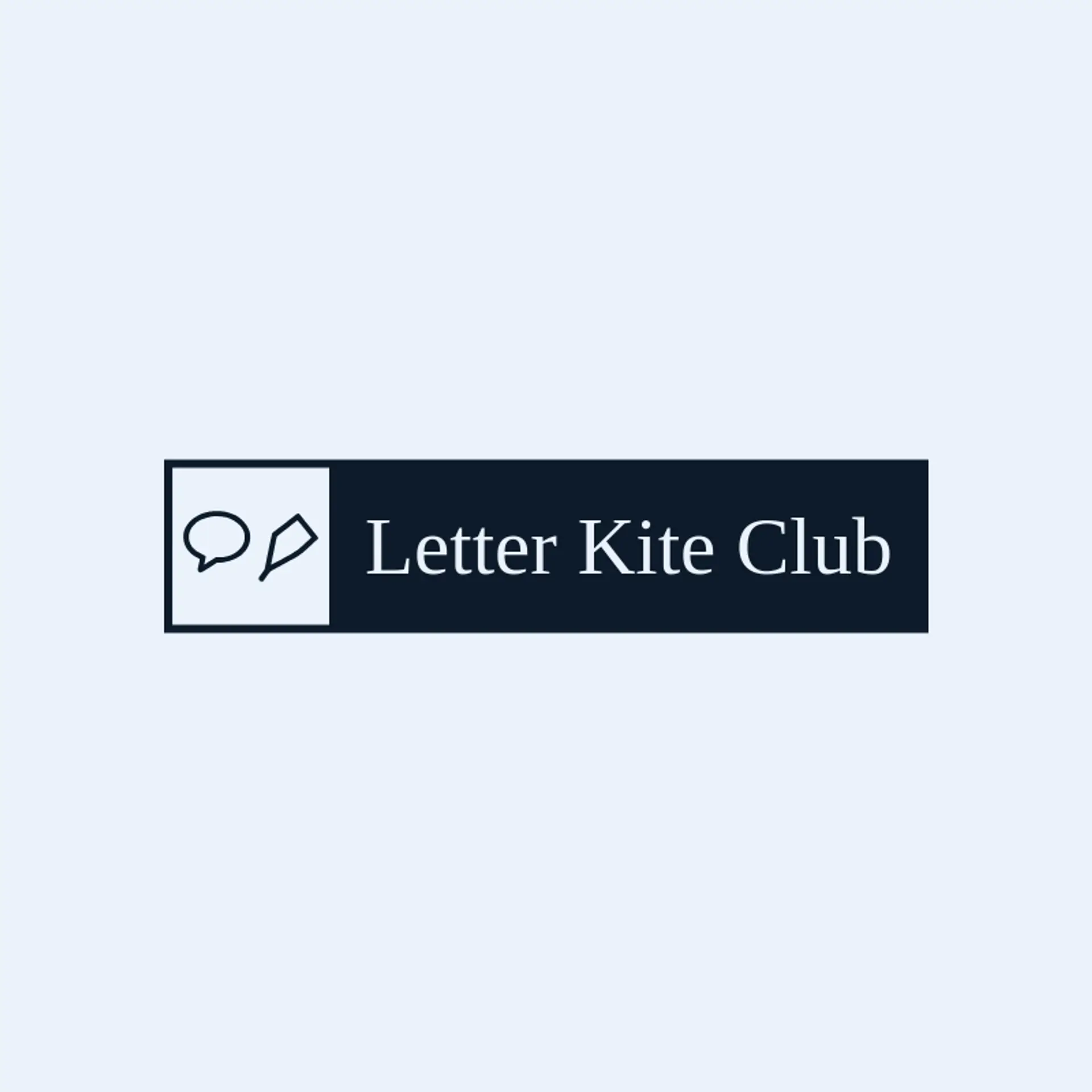 Letter Kite Club logo for language