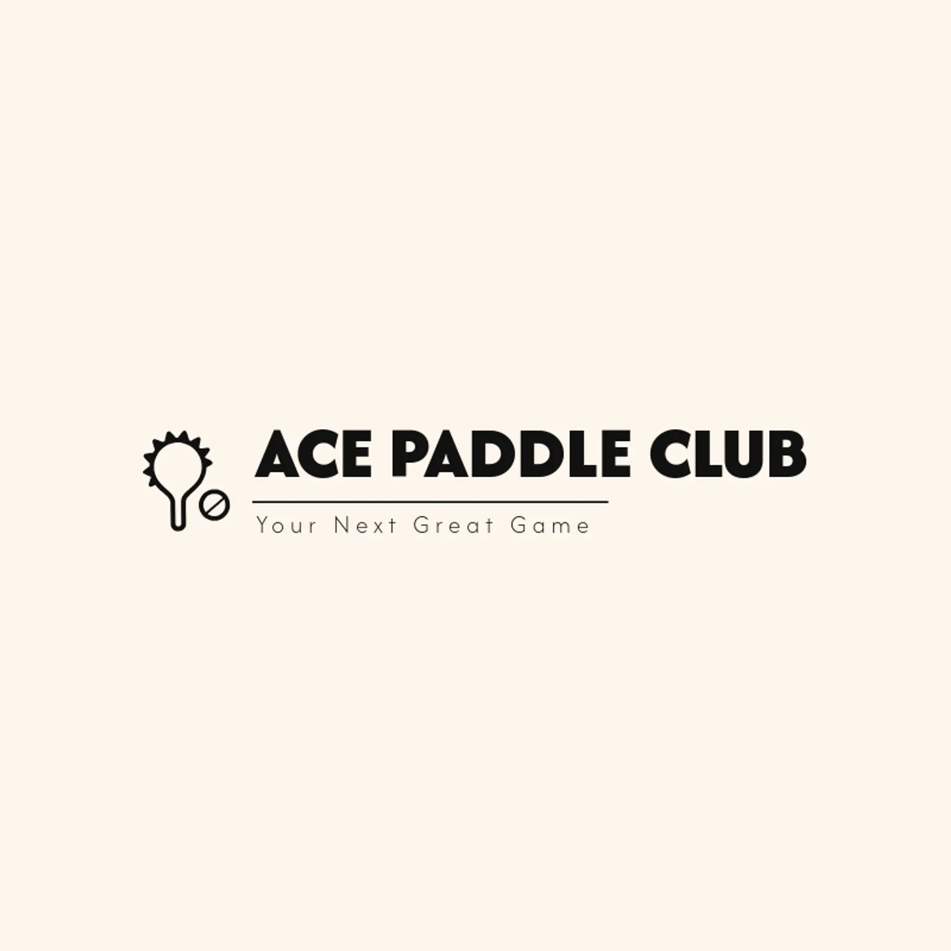 Ace Paddle Club logo for pickleball
