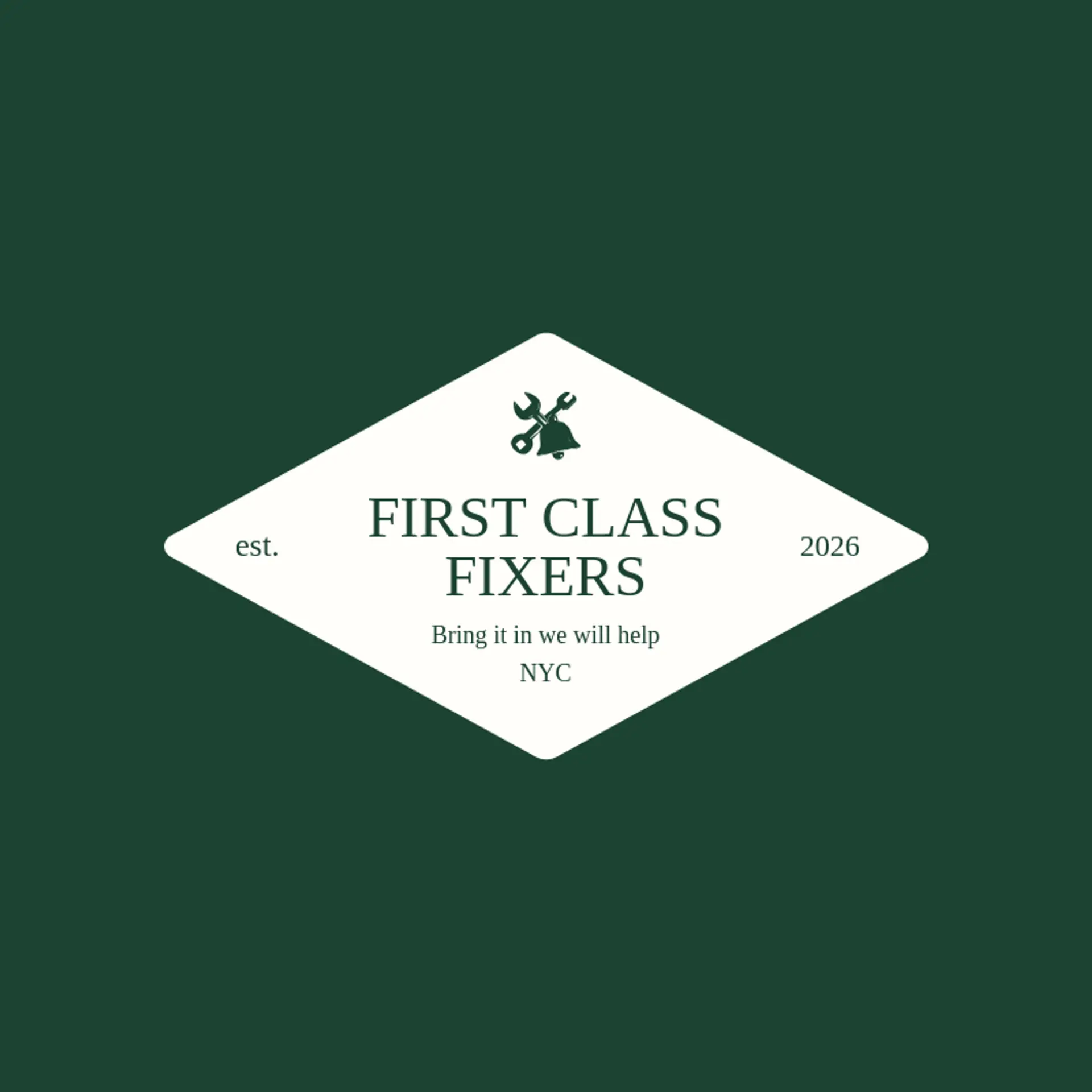 First Class Fixers logo for repair
