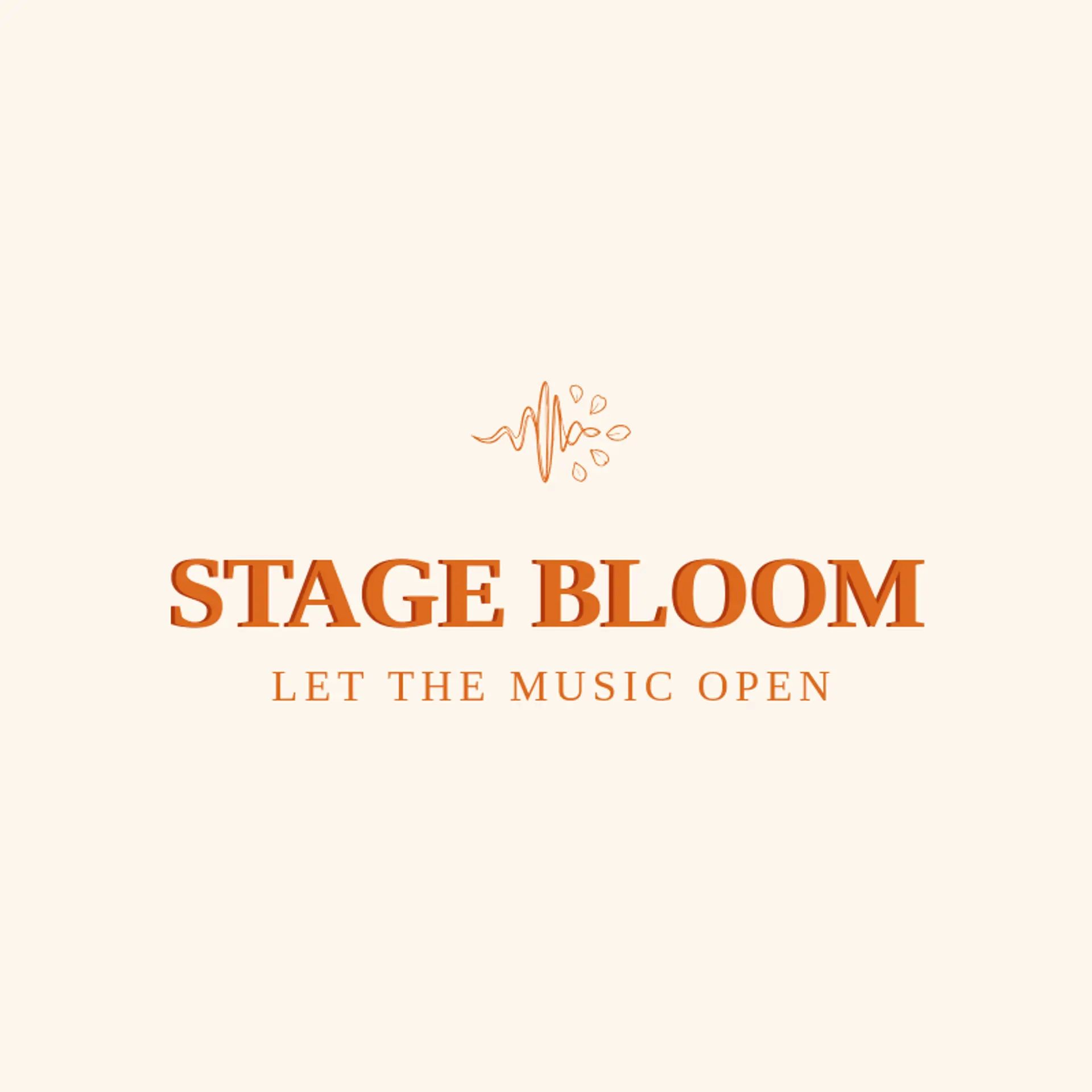 Stage Bloom logo for concert
