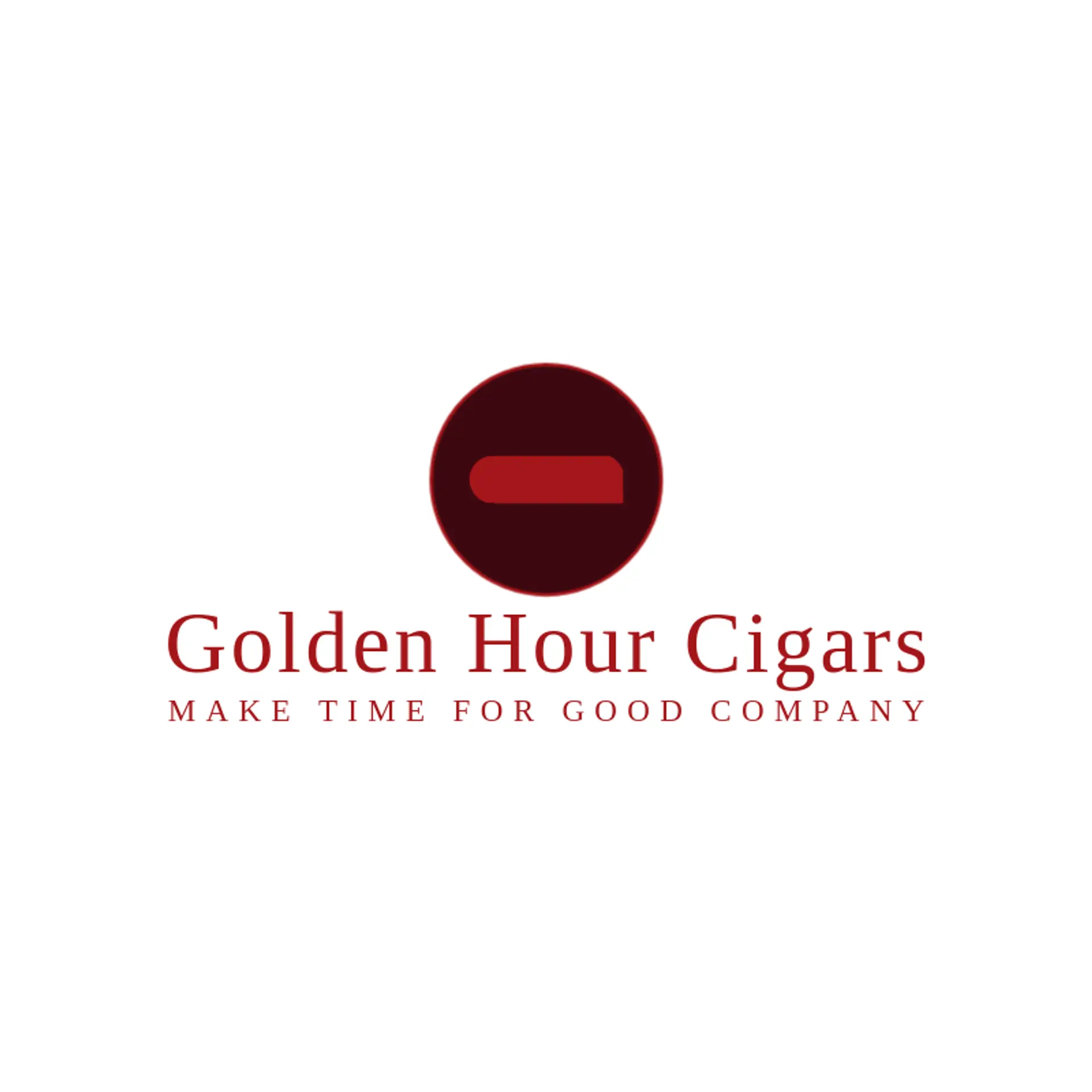 Golden Hour Cigars logo for cigar