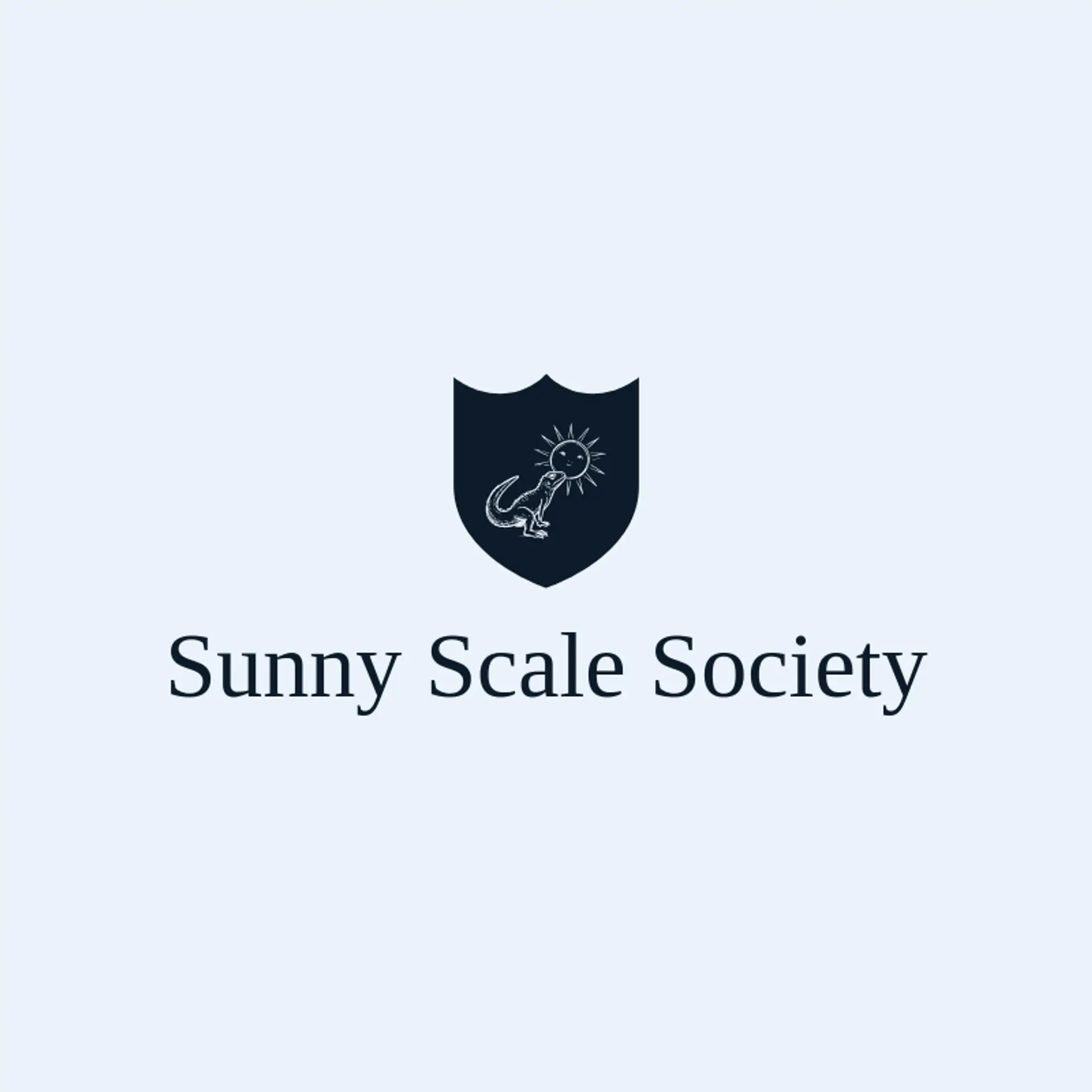 Sunny Scale Society logo for lizard