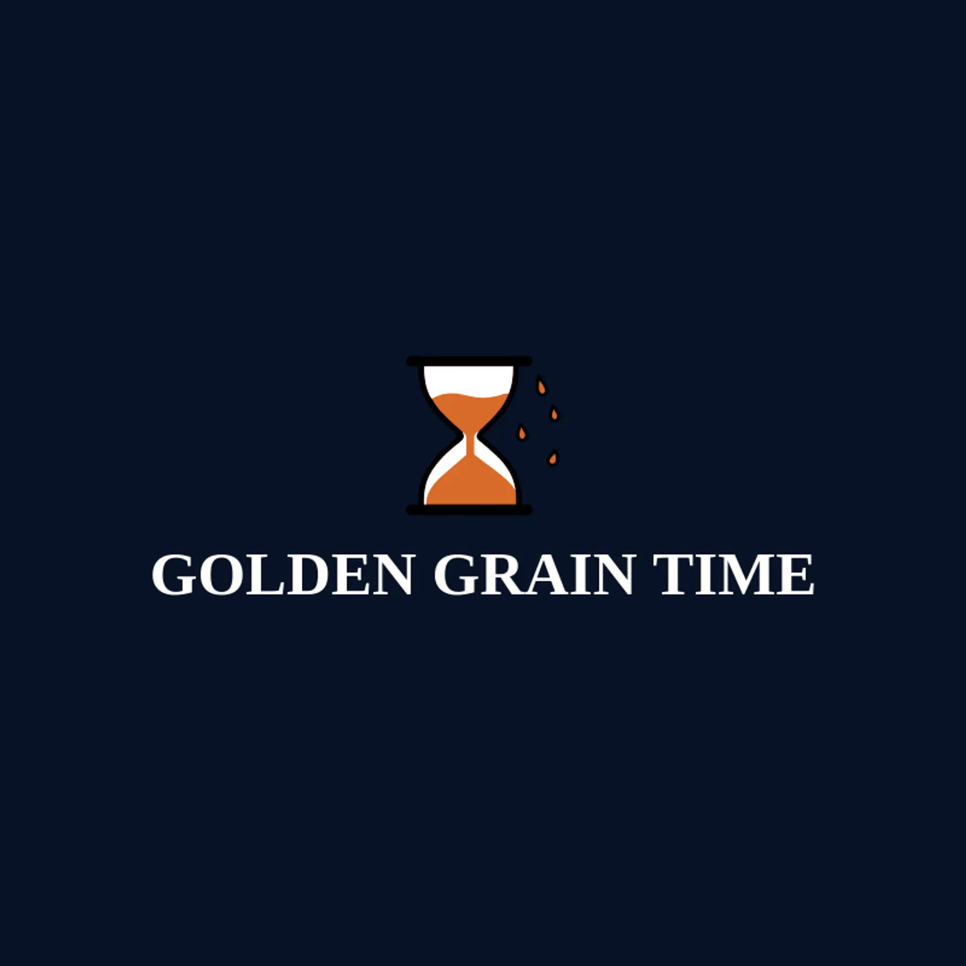 Golden Grain Time logo for hourglass