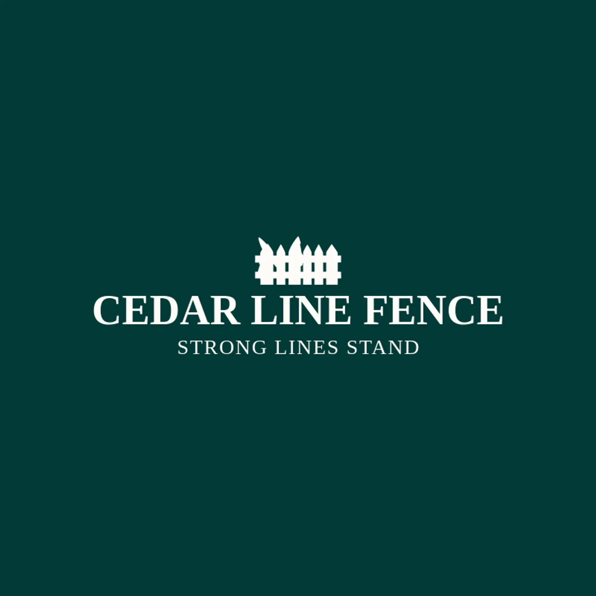 Cedar Line Fence logo for fence