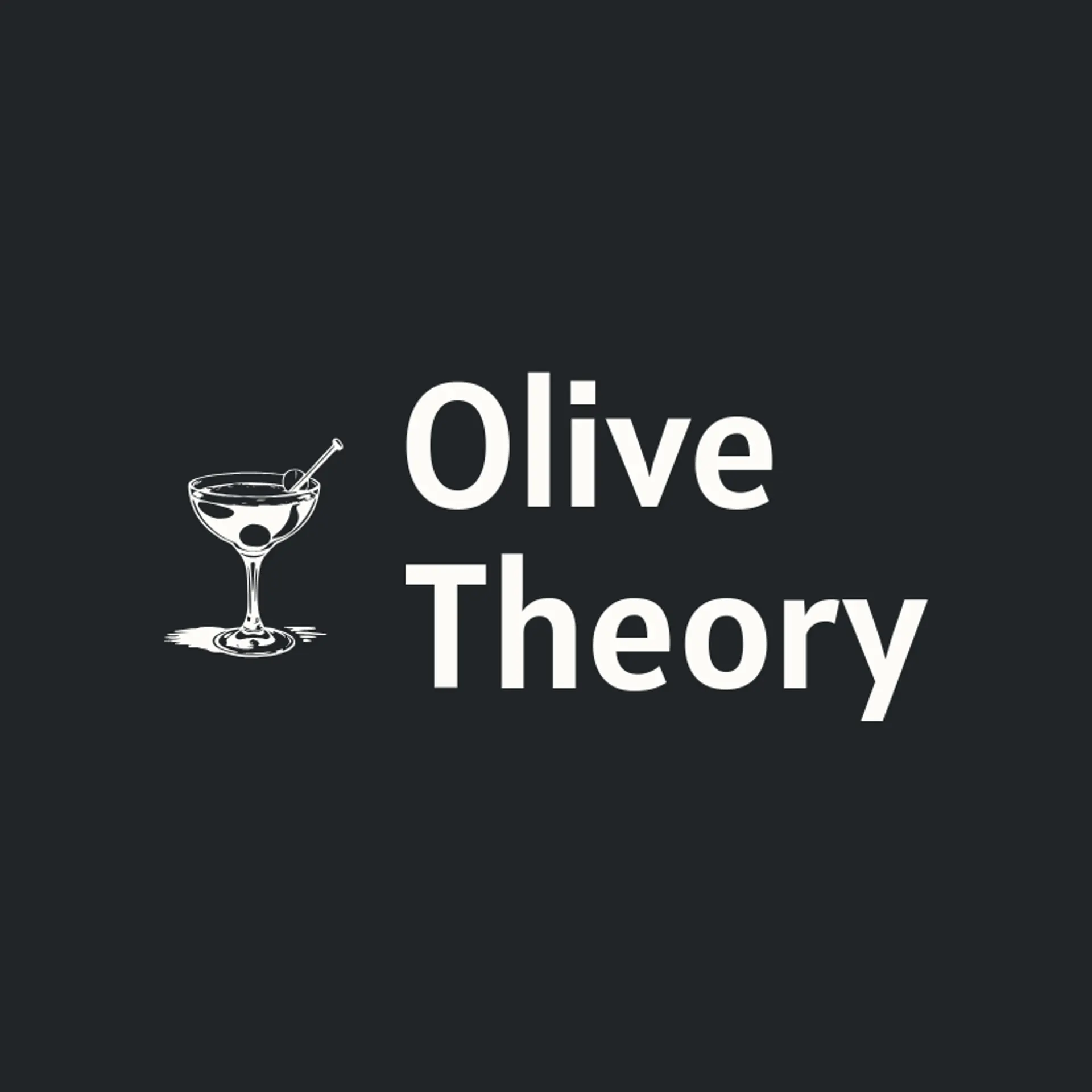 Olive Theory logo for martini