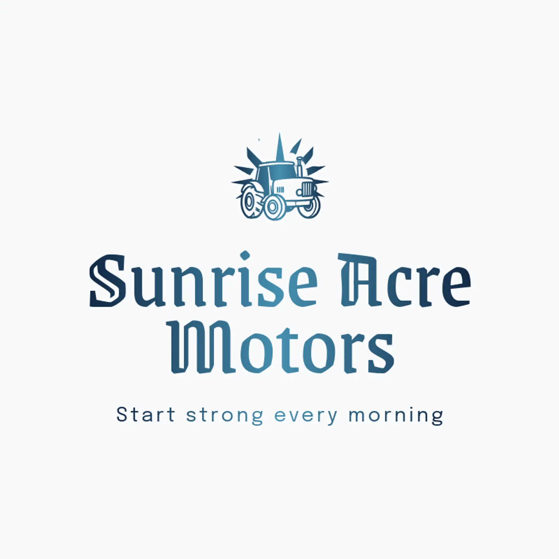 Sunrise Acre Motors logo for tractor