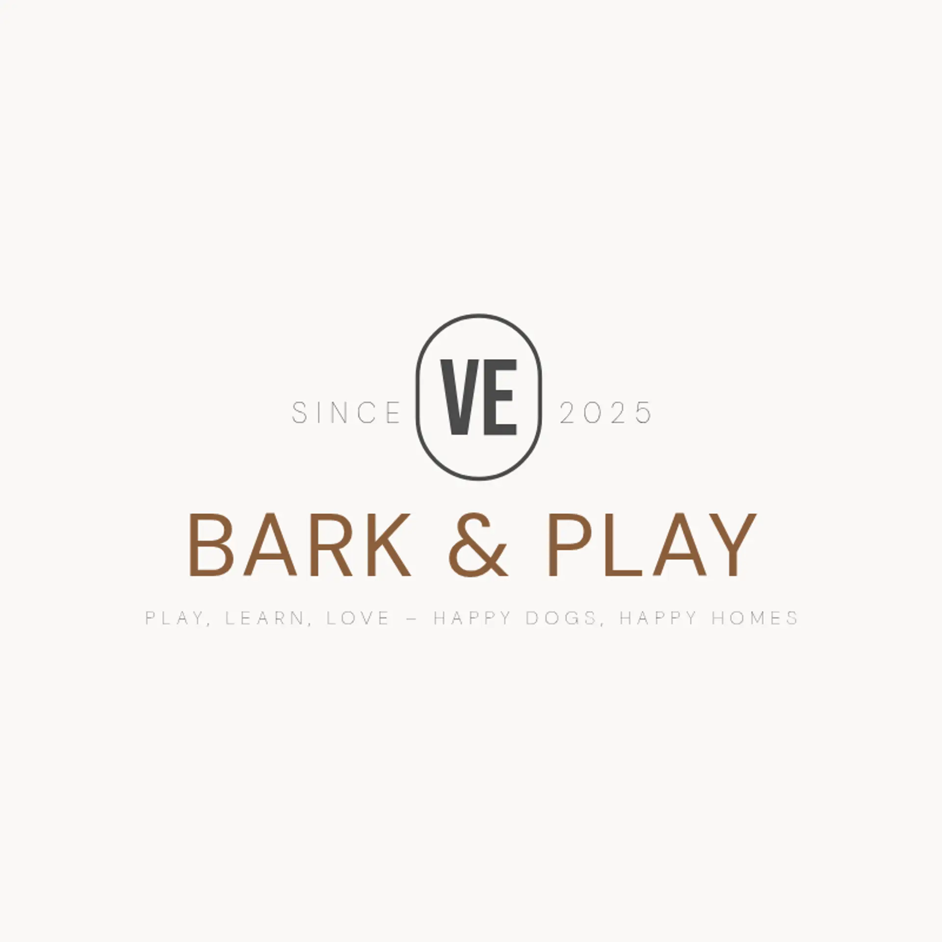 Bark & Play logo for dog daycare training spa