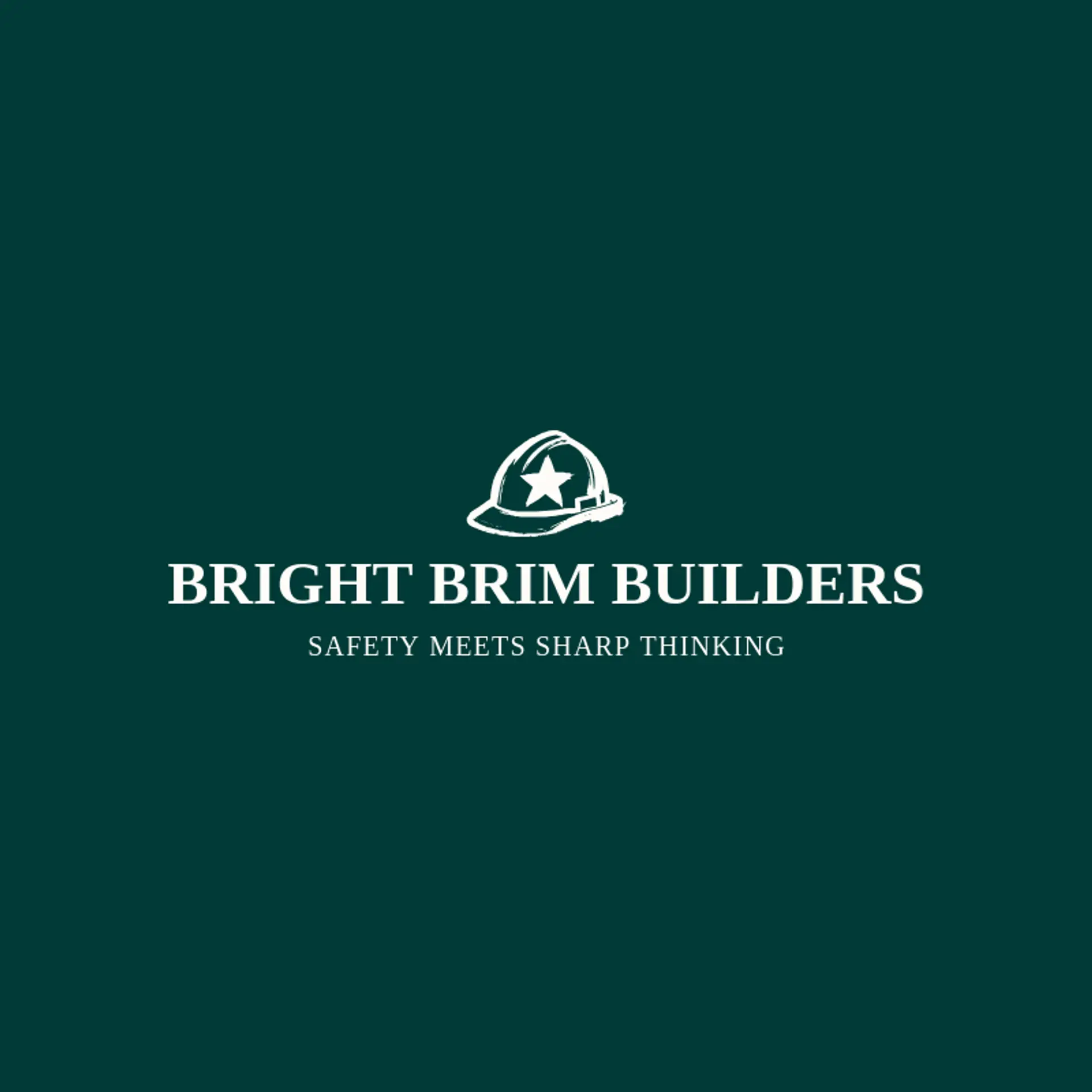Bright Brim Builders logo for hard hat