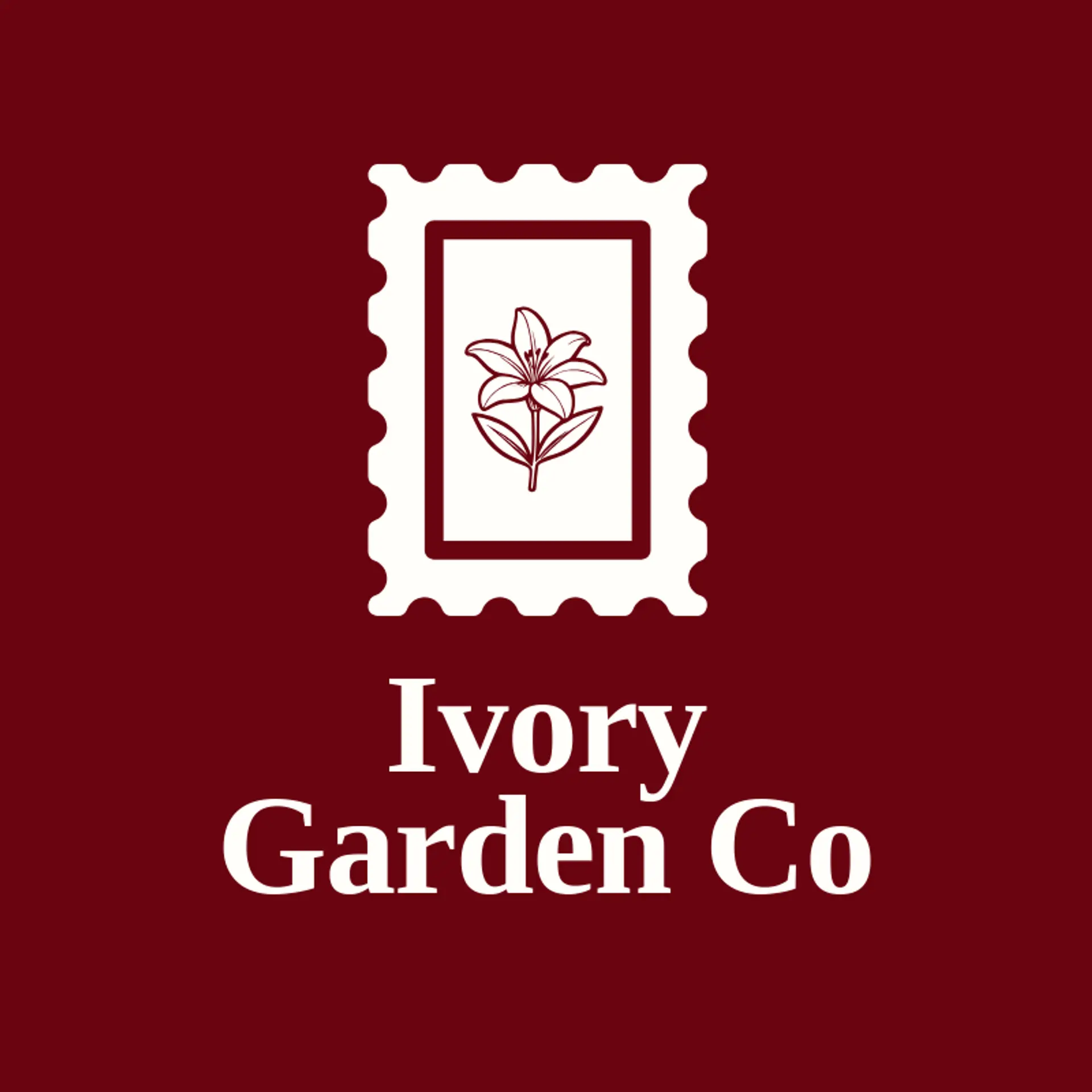 Ivory Garden Co logo for lily
