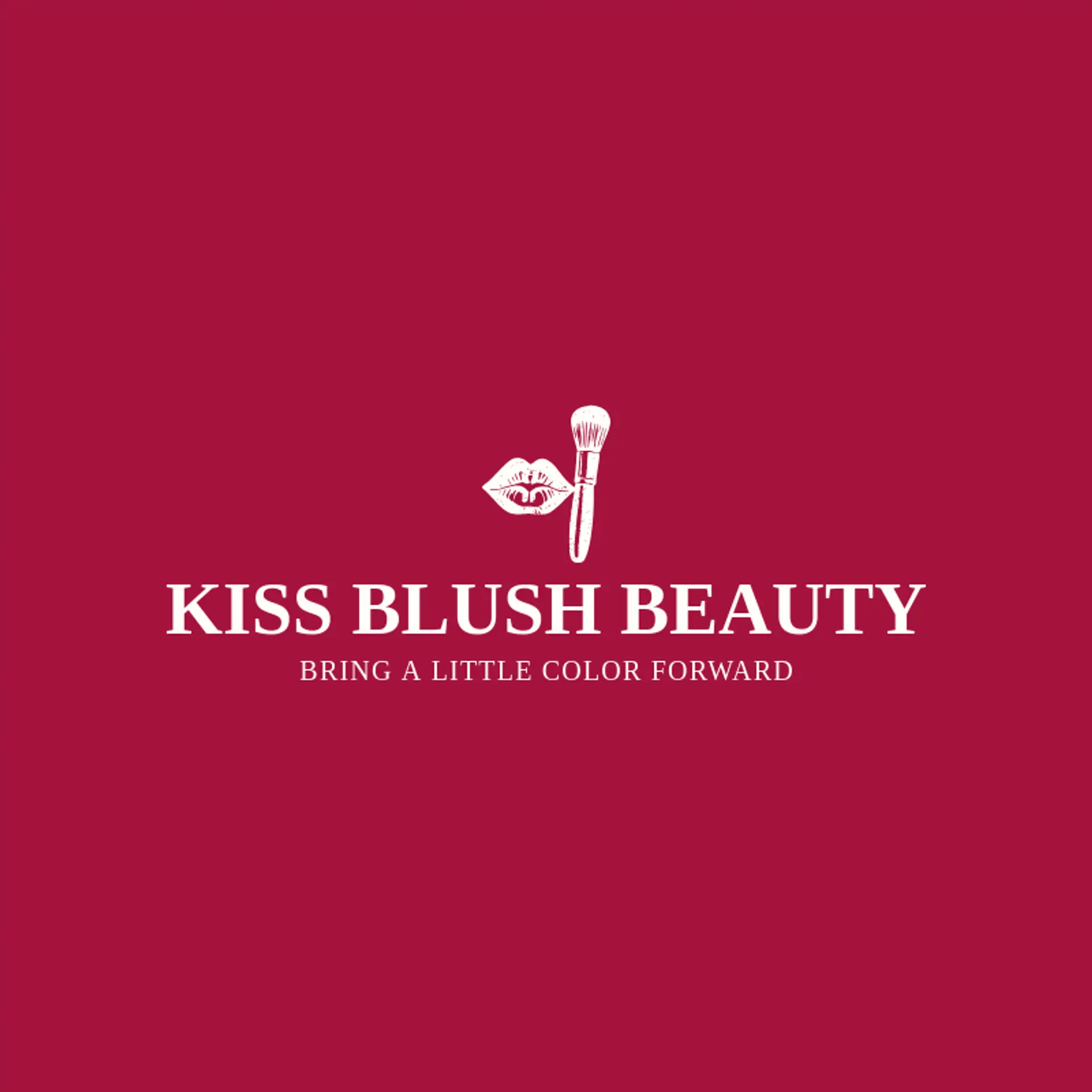 Kiss Blush Beauty logo for kiss