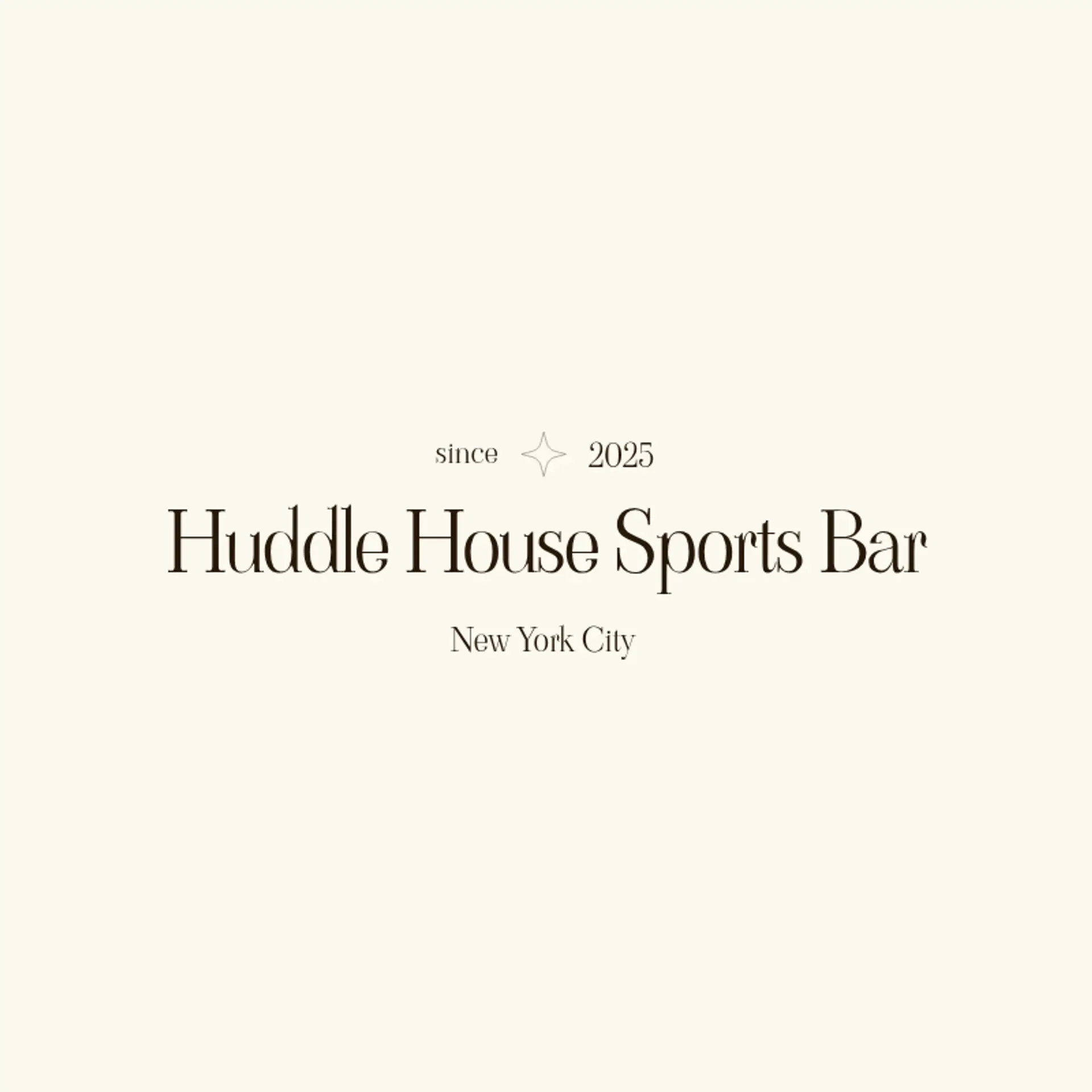 Huddle House Sports Bar logo for sports bar