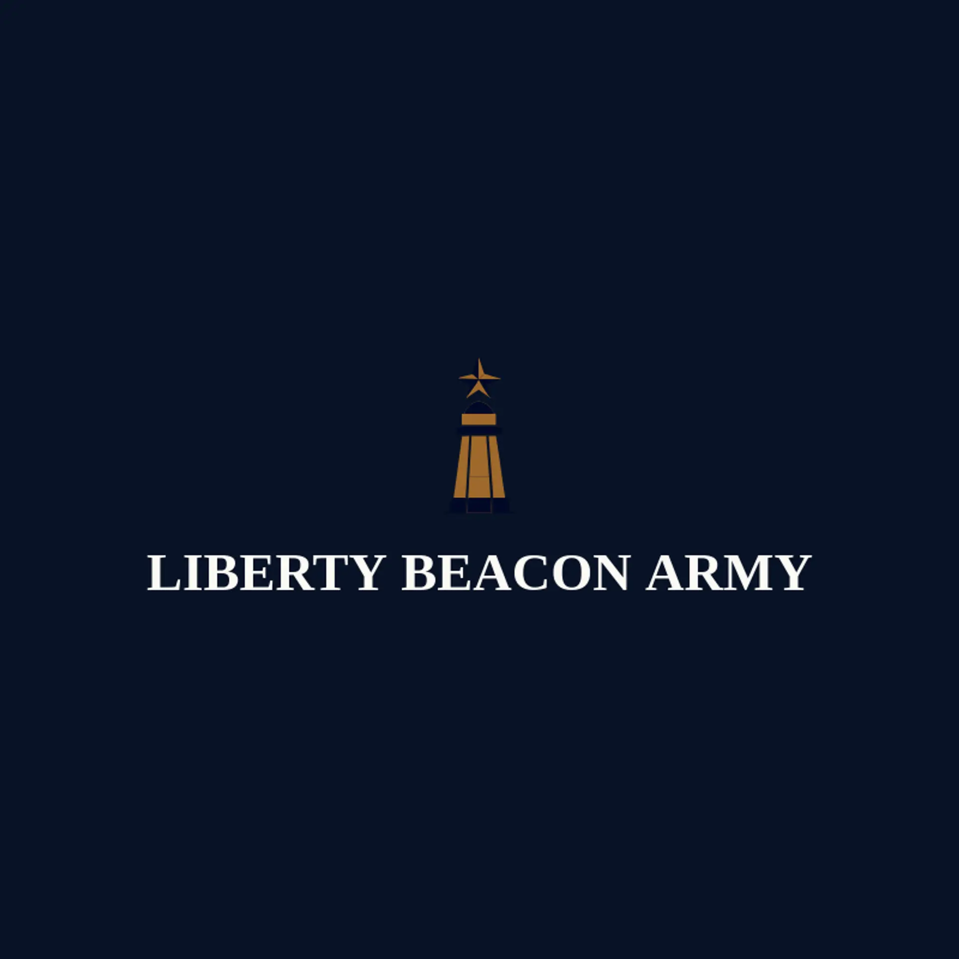 Liberty Beacon Army logo for army