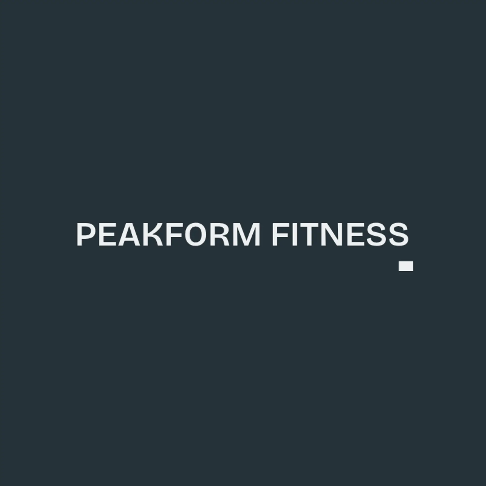 PeakForm Personal Training logo for personal training fitness