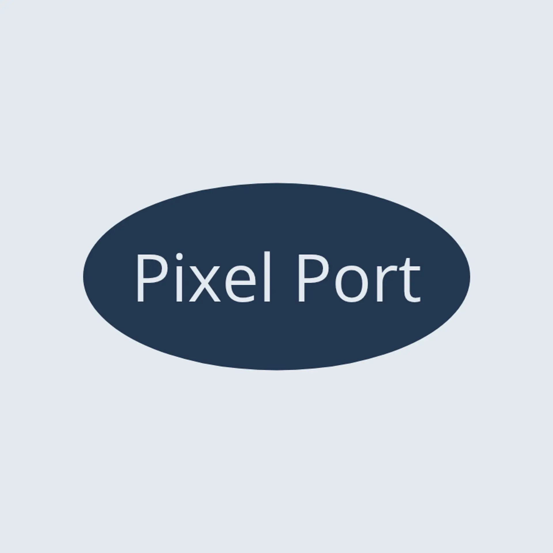 Pixel Port logo for internet cafe