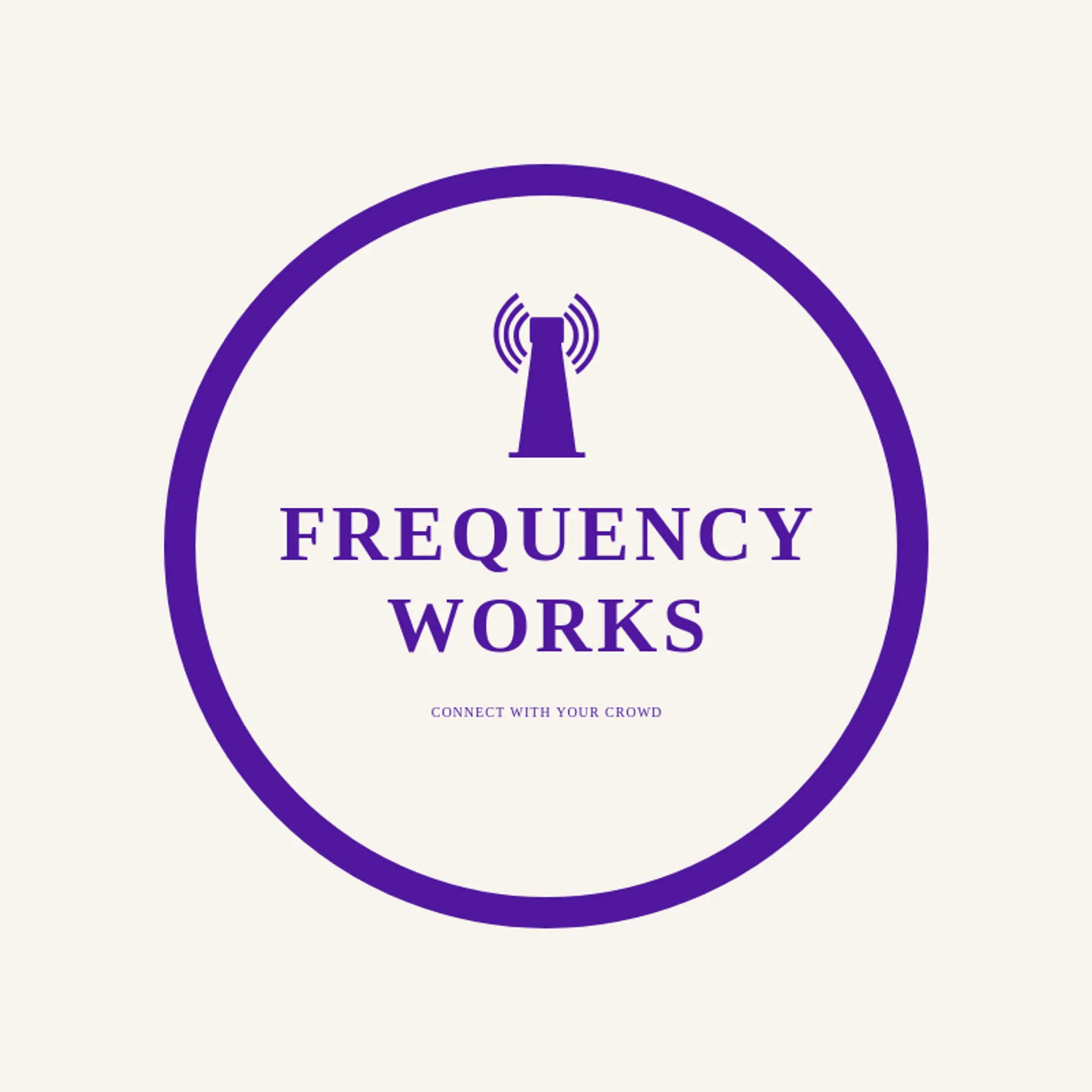 Frequency Works logo for static