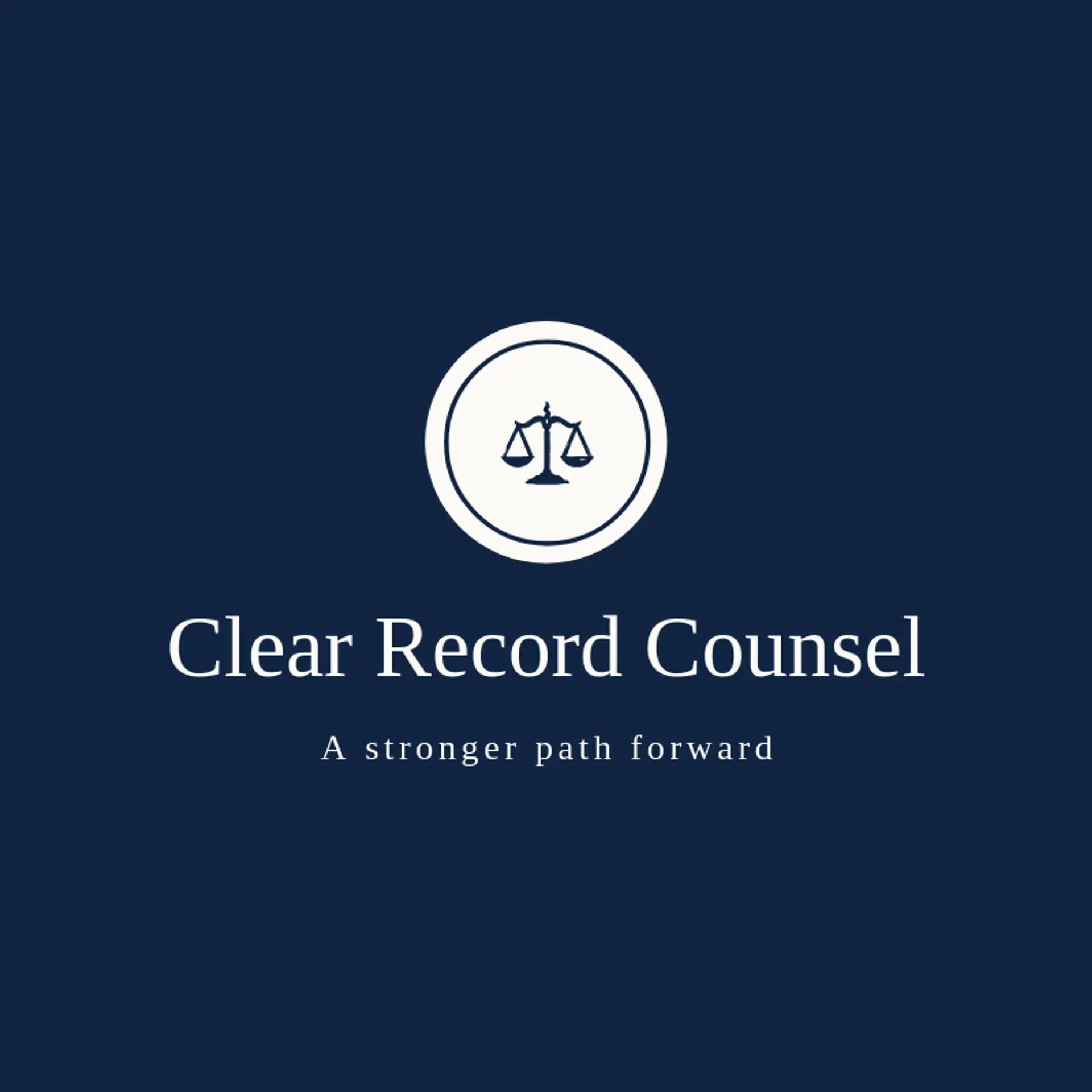 Clear Record Counsel logo for crime