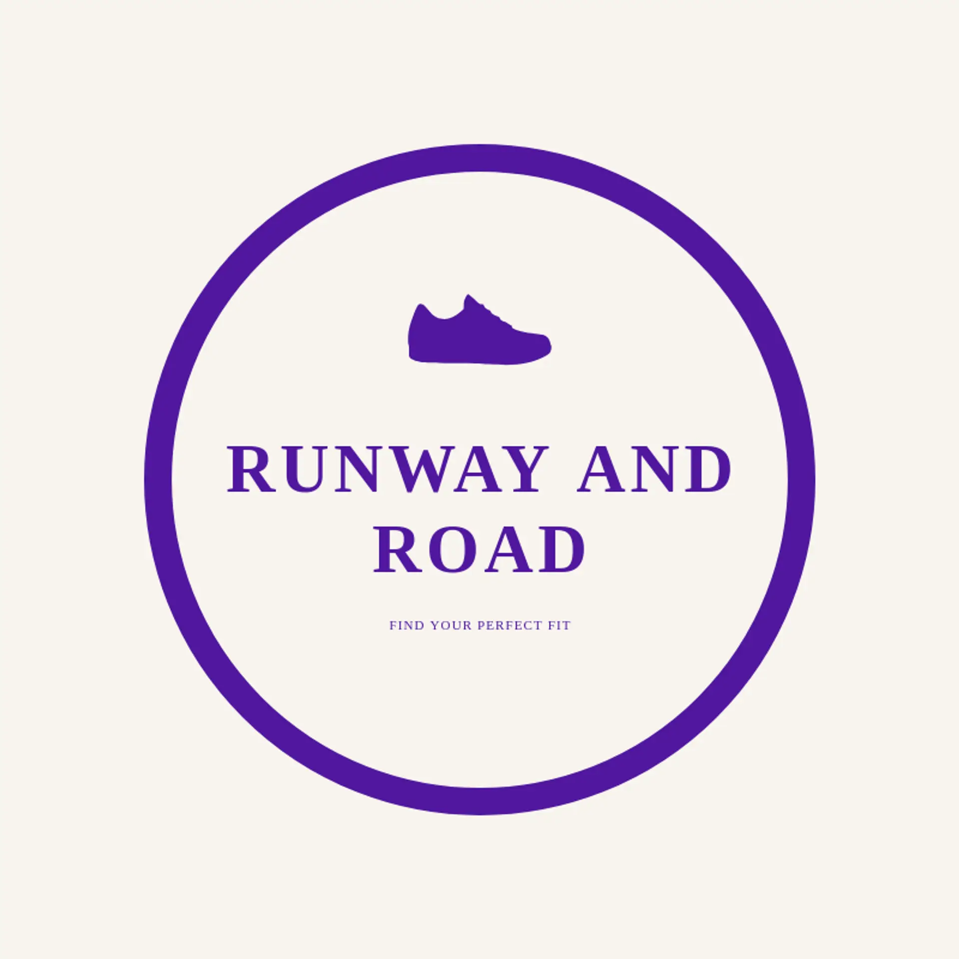 Runway and Road logo for shoe store