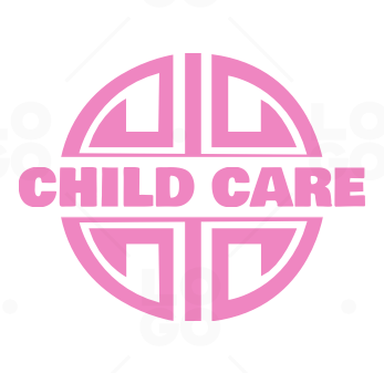 Baby care logo design, emblem with pink baby bottle, label for kids club,  baby or toys shop and any other children projects colorful colorful hand  drawn vector Illustration:: tasmeemME.com