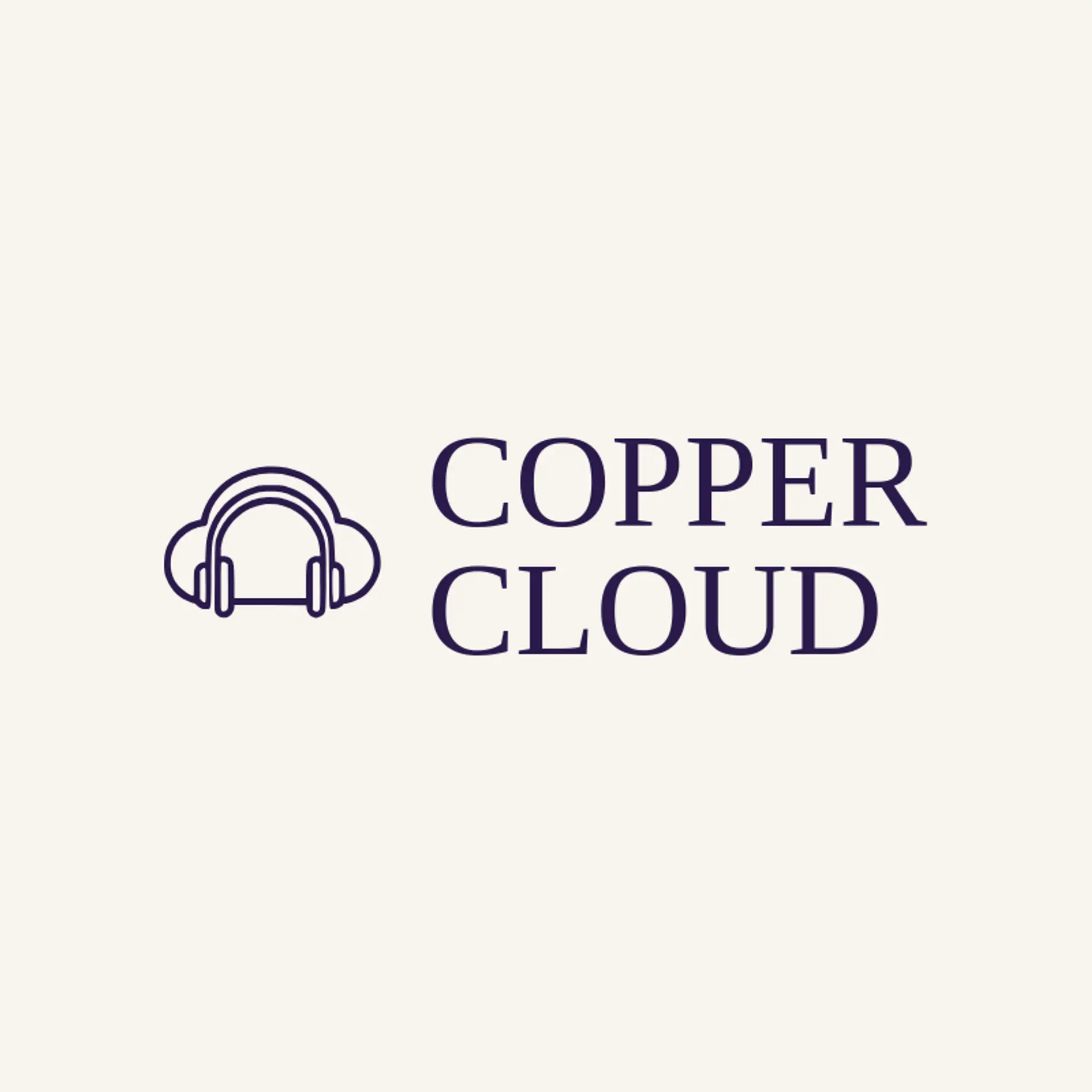 Copper Cloud logo for headphone