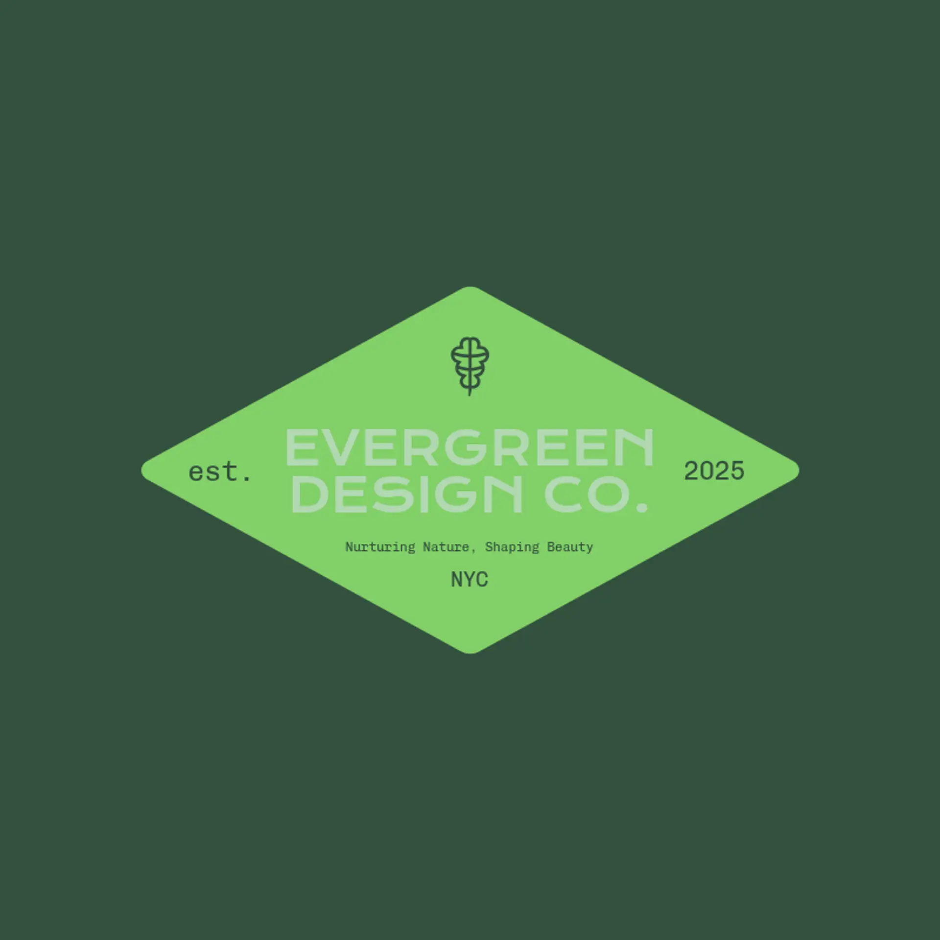 Verdant Visions Landscaping logo for landscaping