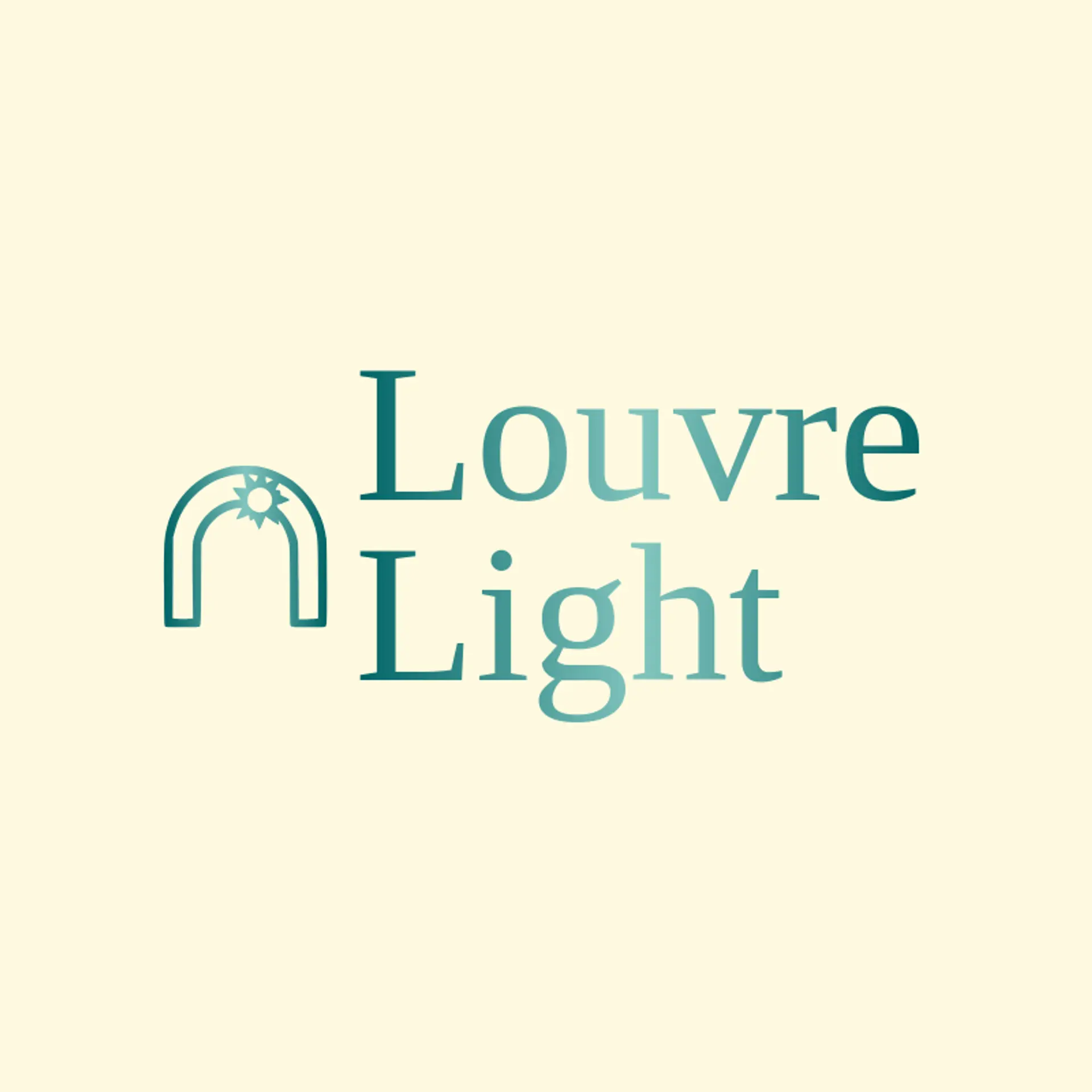 Louvre Light logo for french