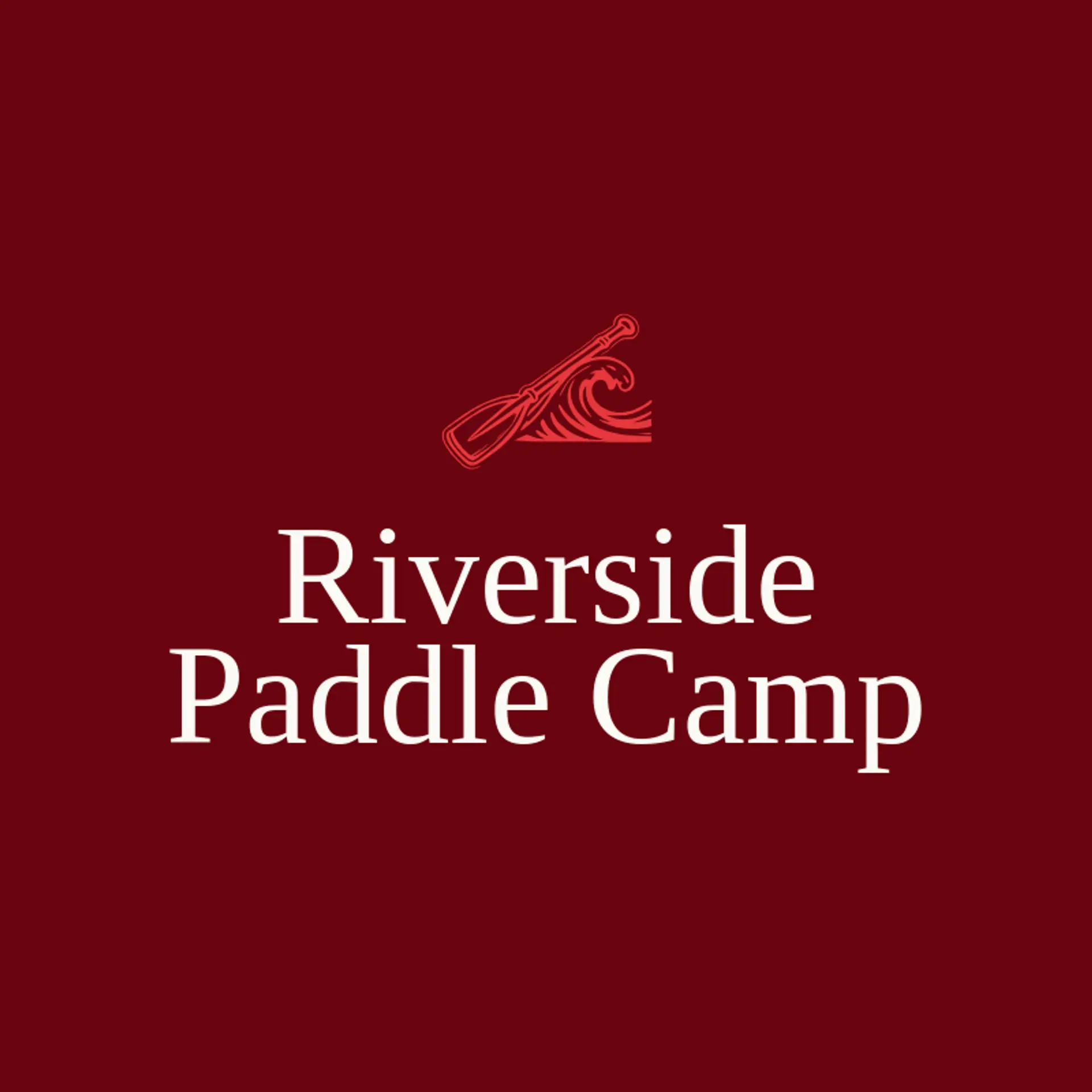 Riverside Paddle Camp logo for camp