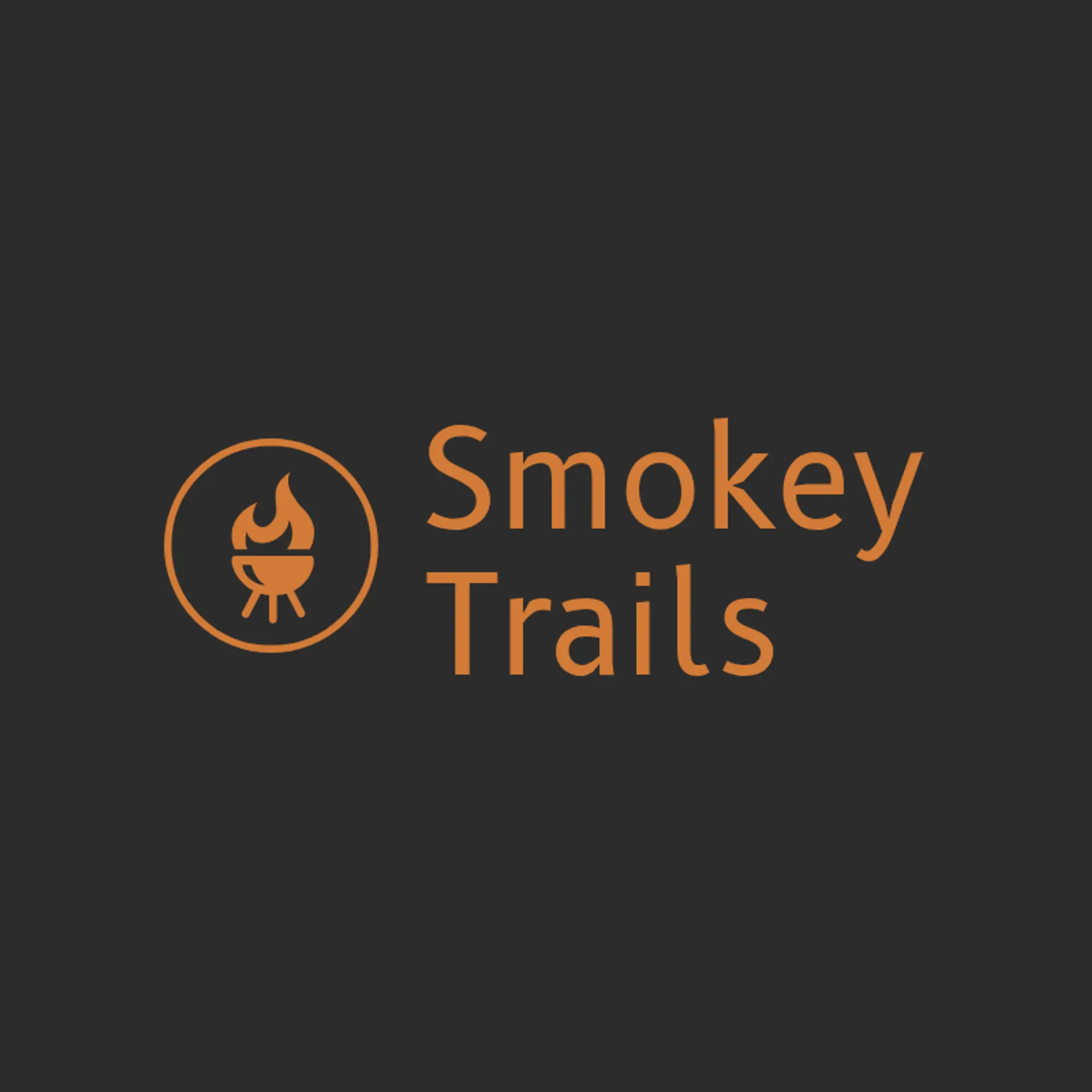 Smokey Trails logo for bbq restaurant