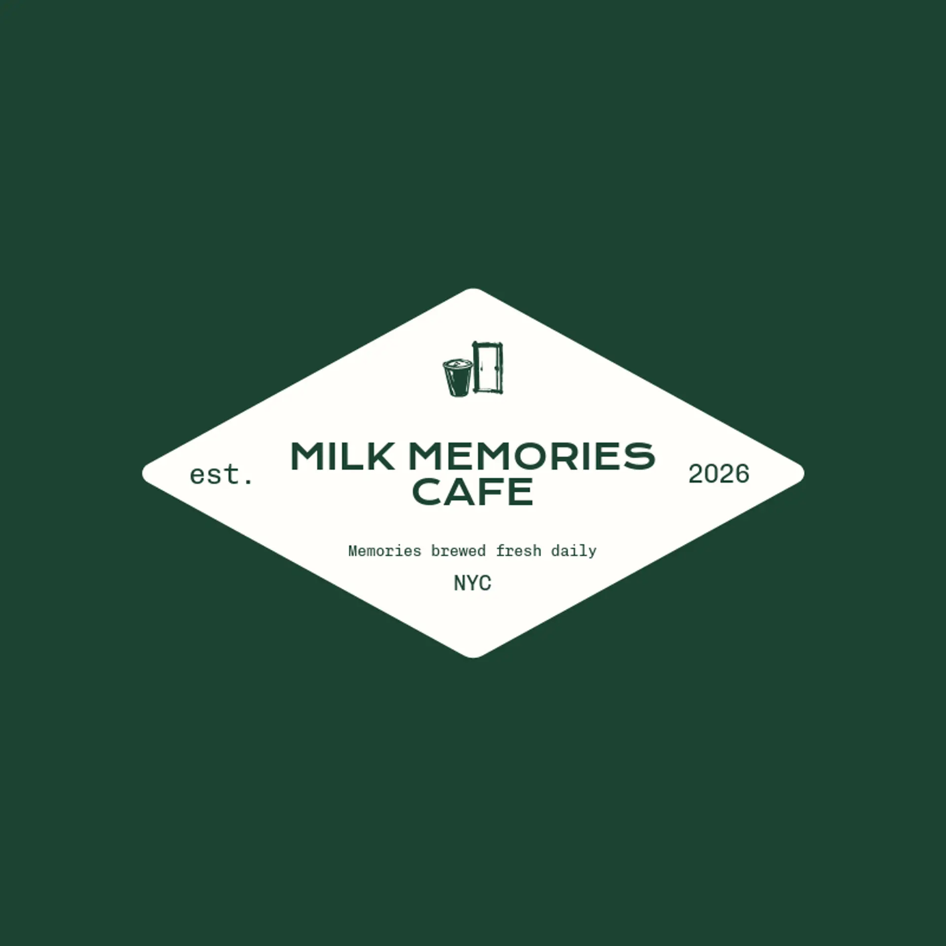 Milk Memories Cafe logo for milk tea