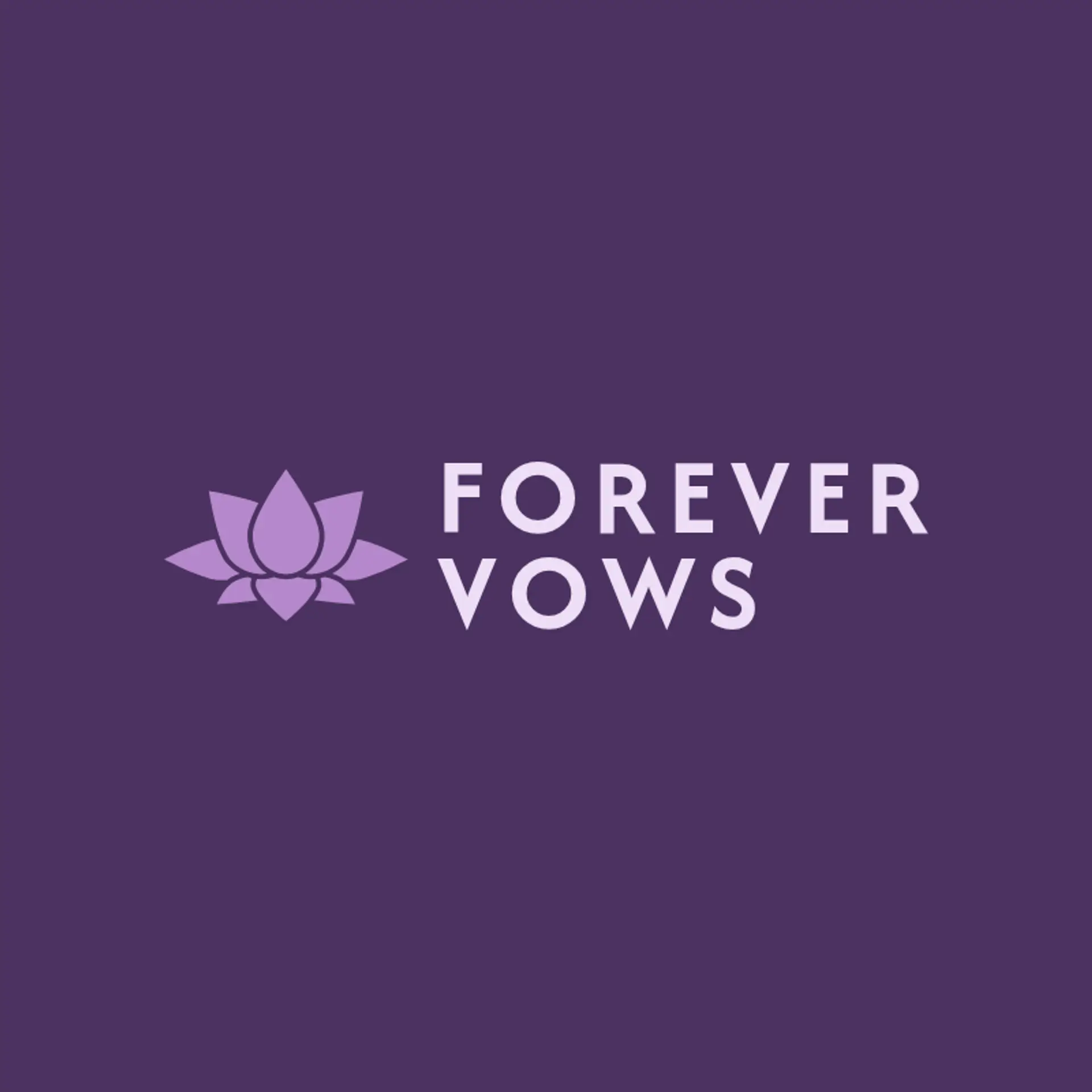 Forever Unfolds logo for wedding