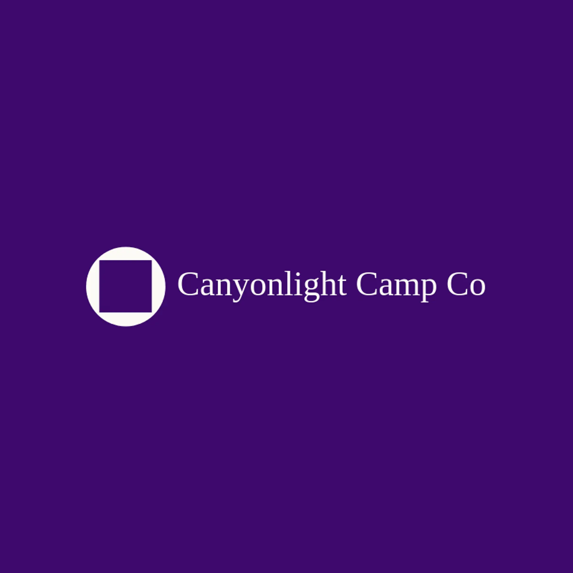 Canyonlight Camp Co logo for utah