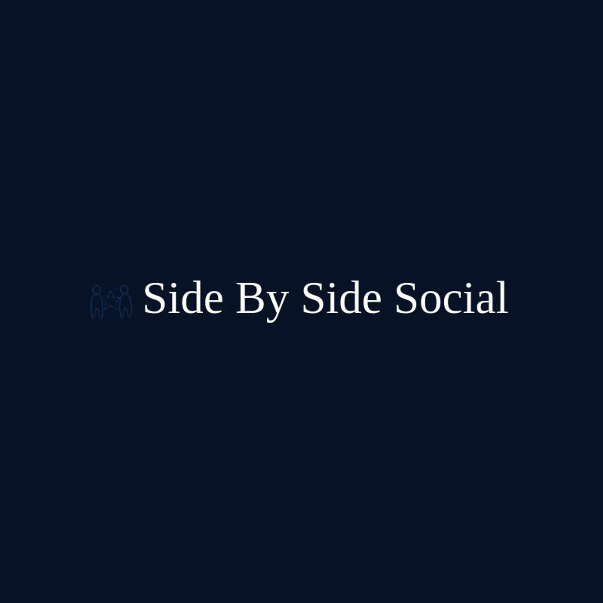 Side By Side Social logo for friend