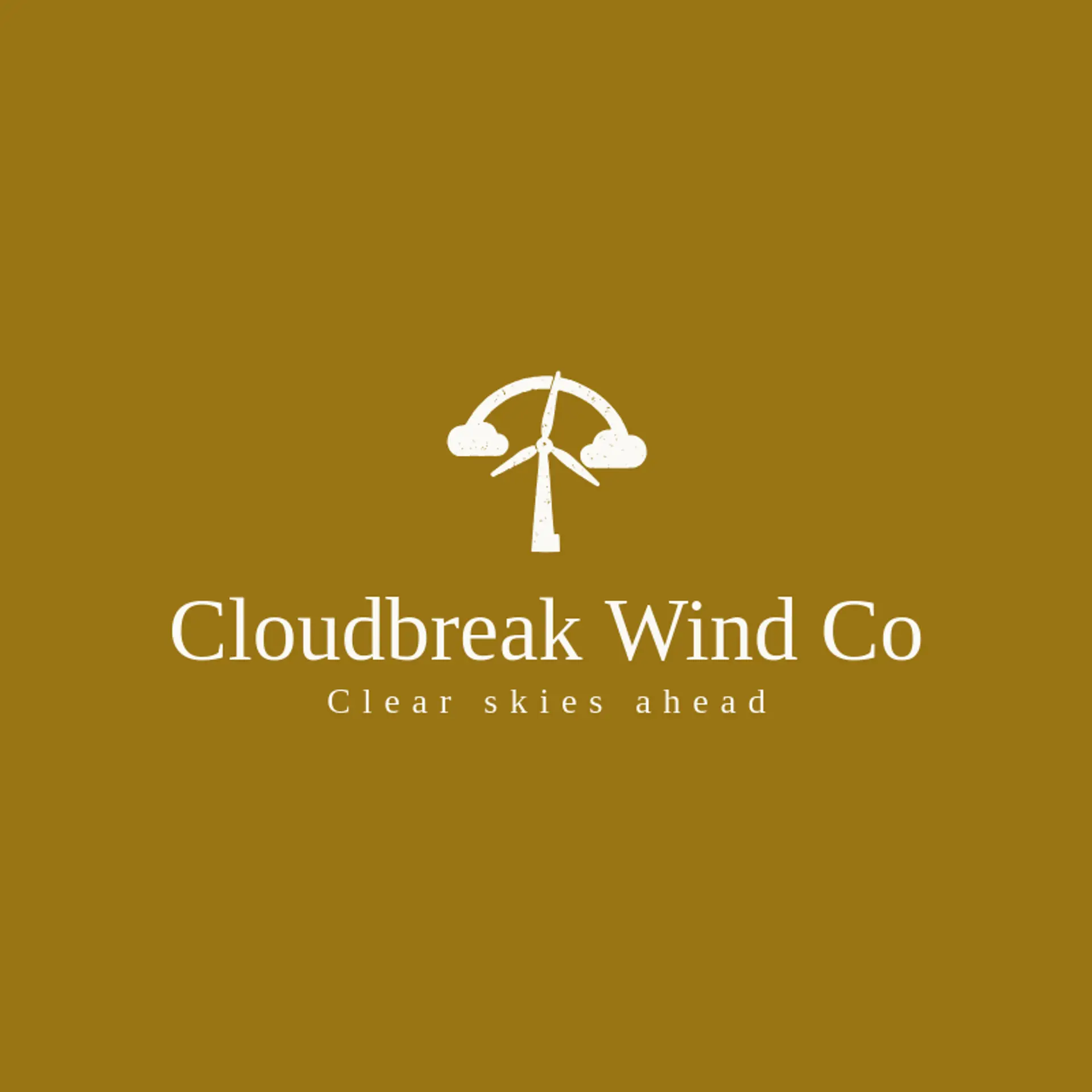 Cloudbreak Wind Co logo for wind