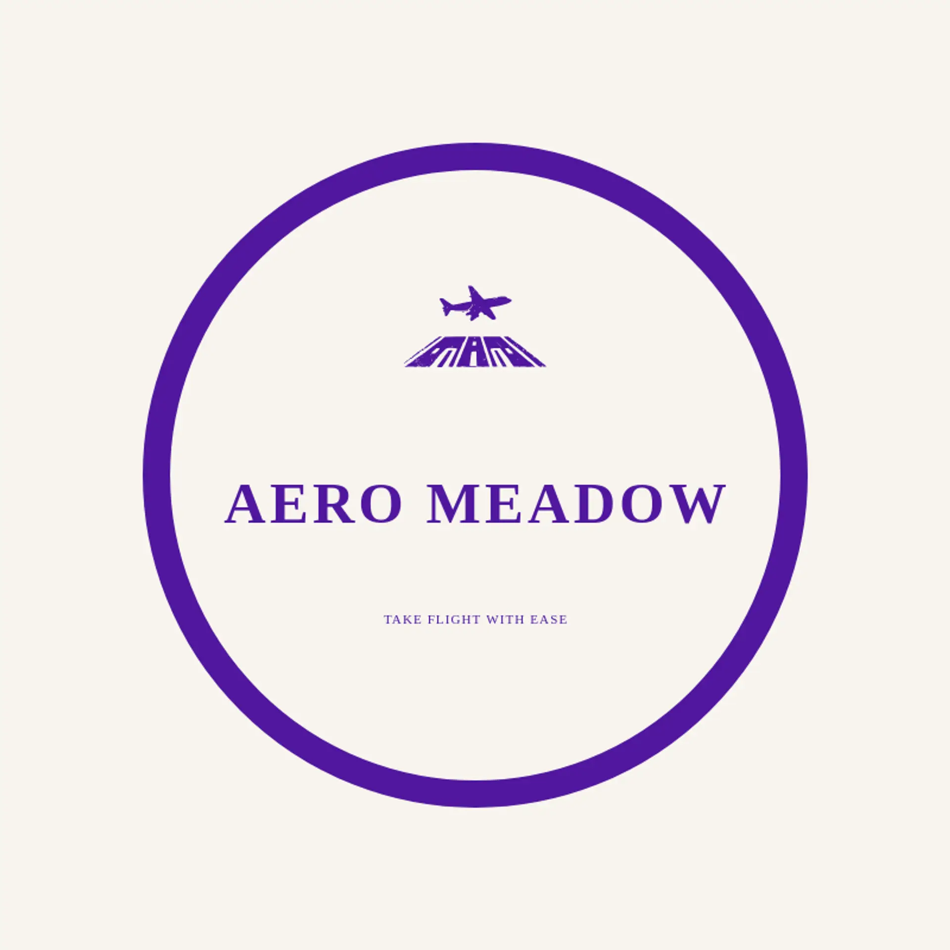 Aero Meadow logo for airport