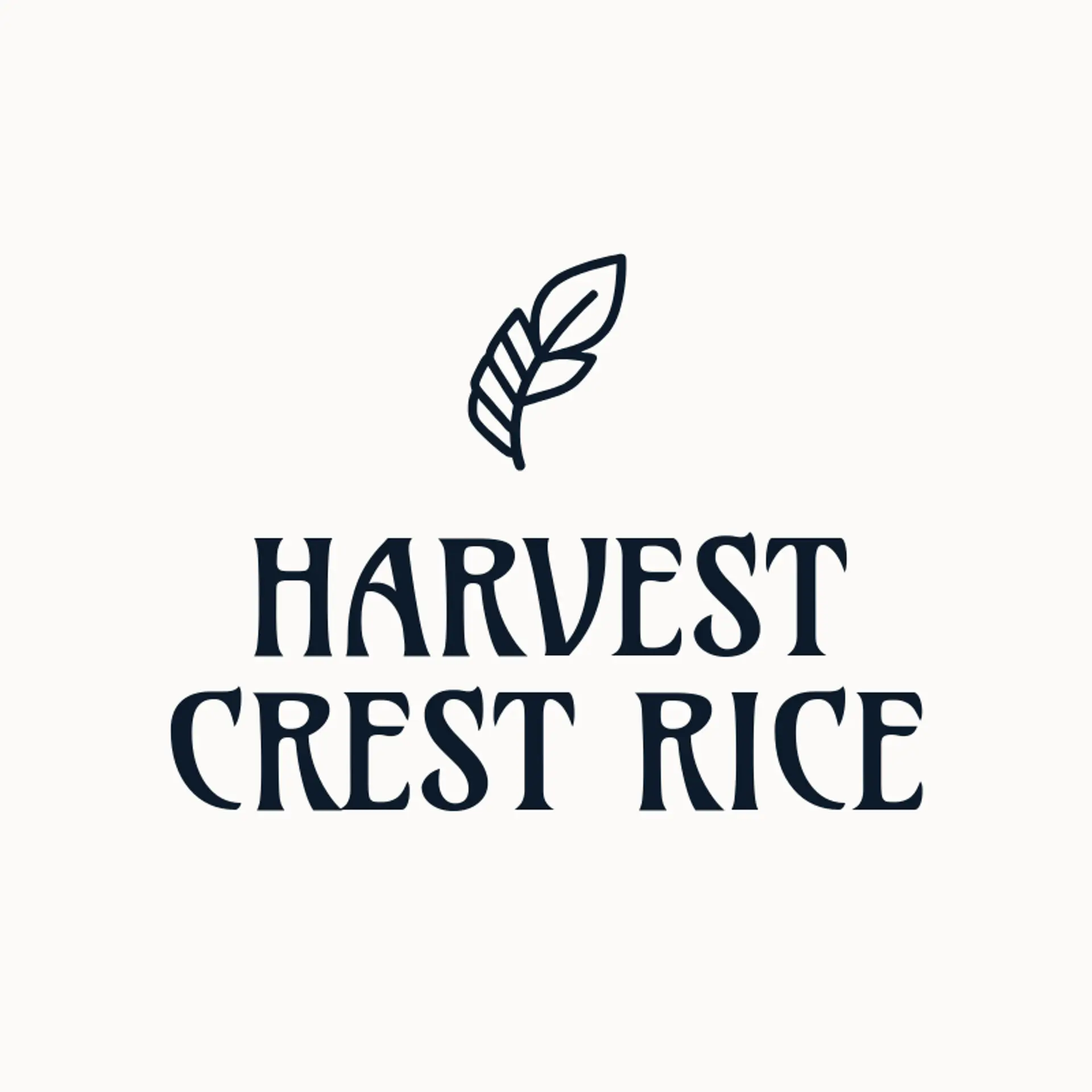Harvest Crest Rice logo for rice