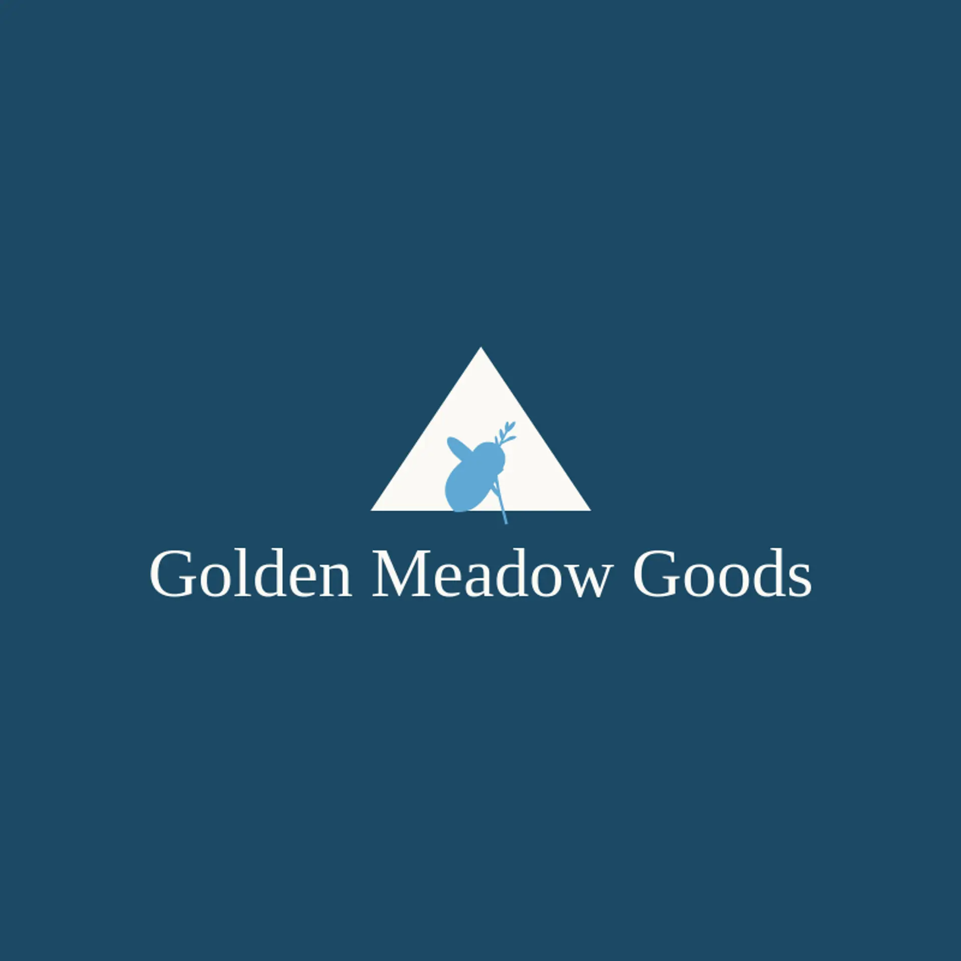 Golden Meadow Goods logo for honey bee