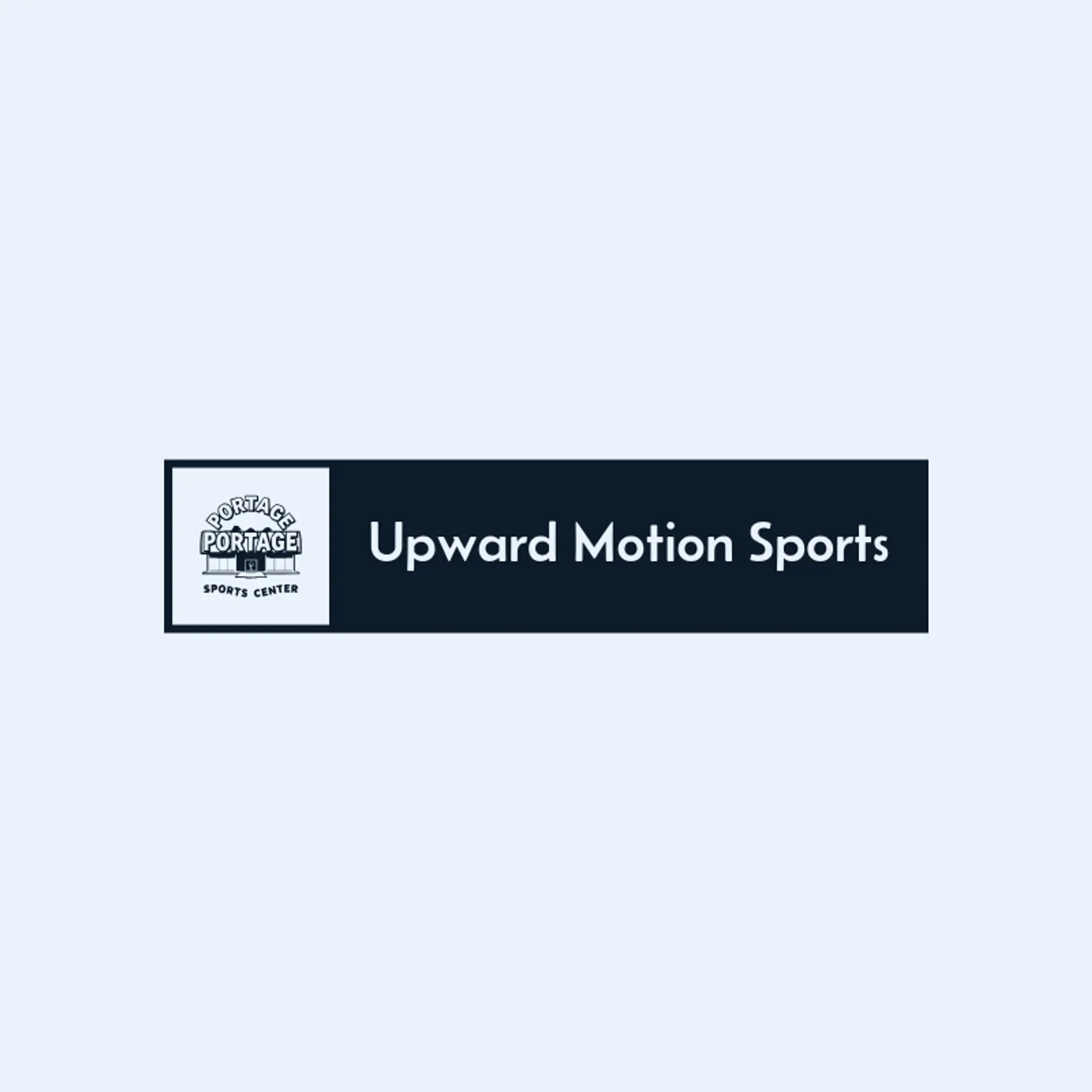 Upward Motion Sports logo for sports center