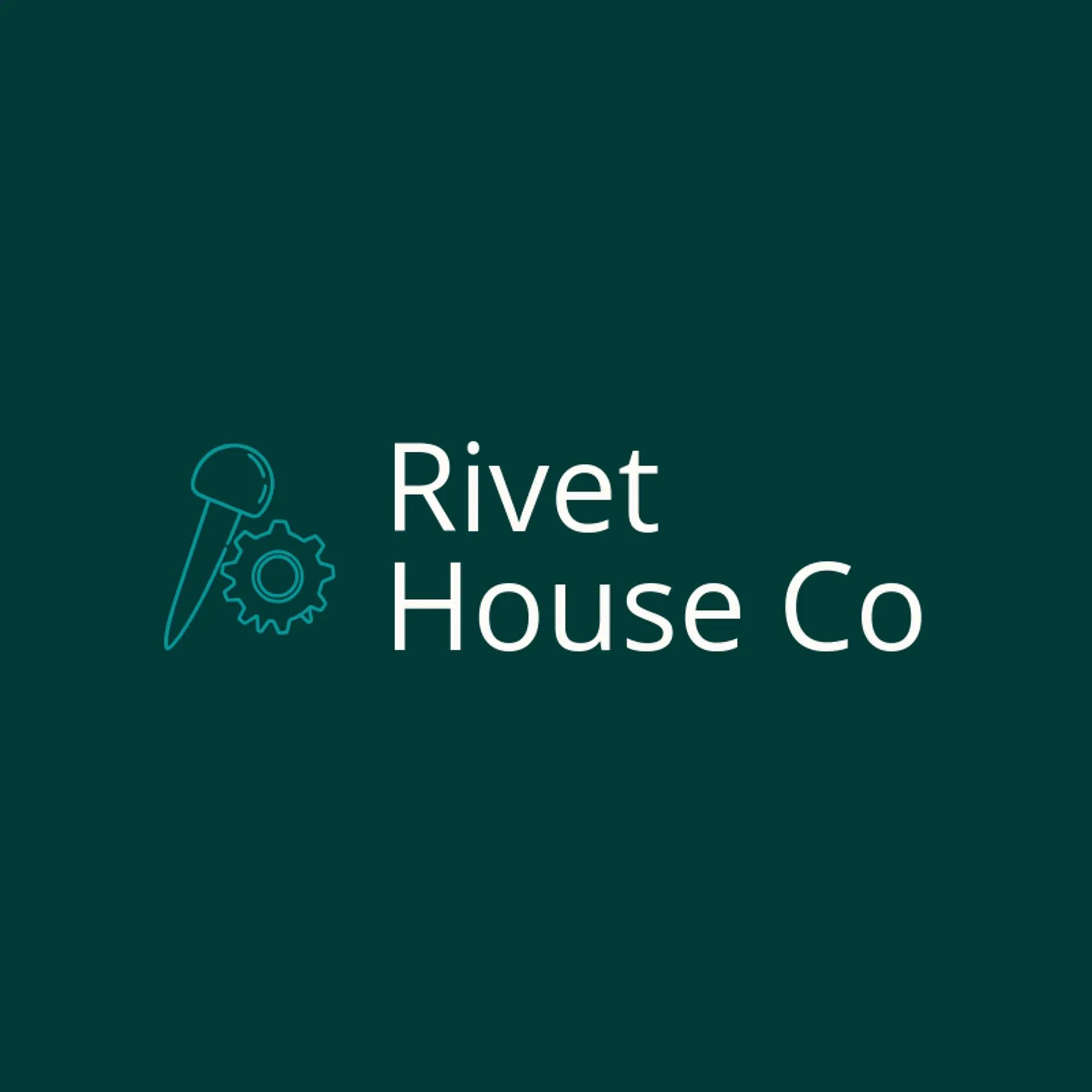 Rivet House Co logo for metal