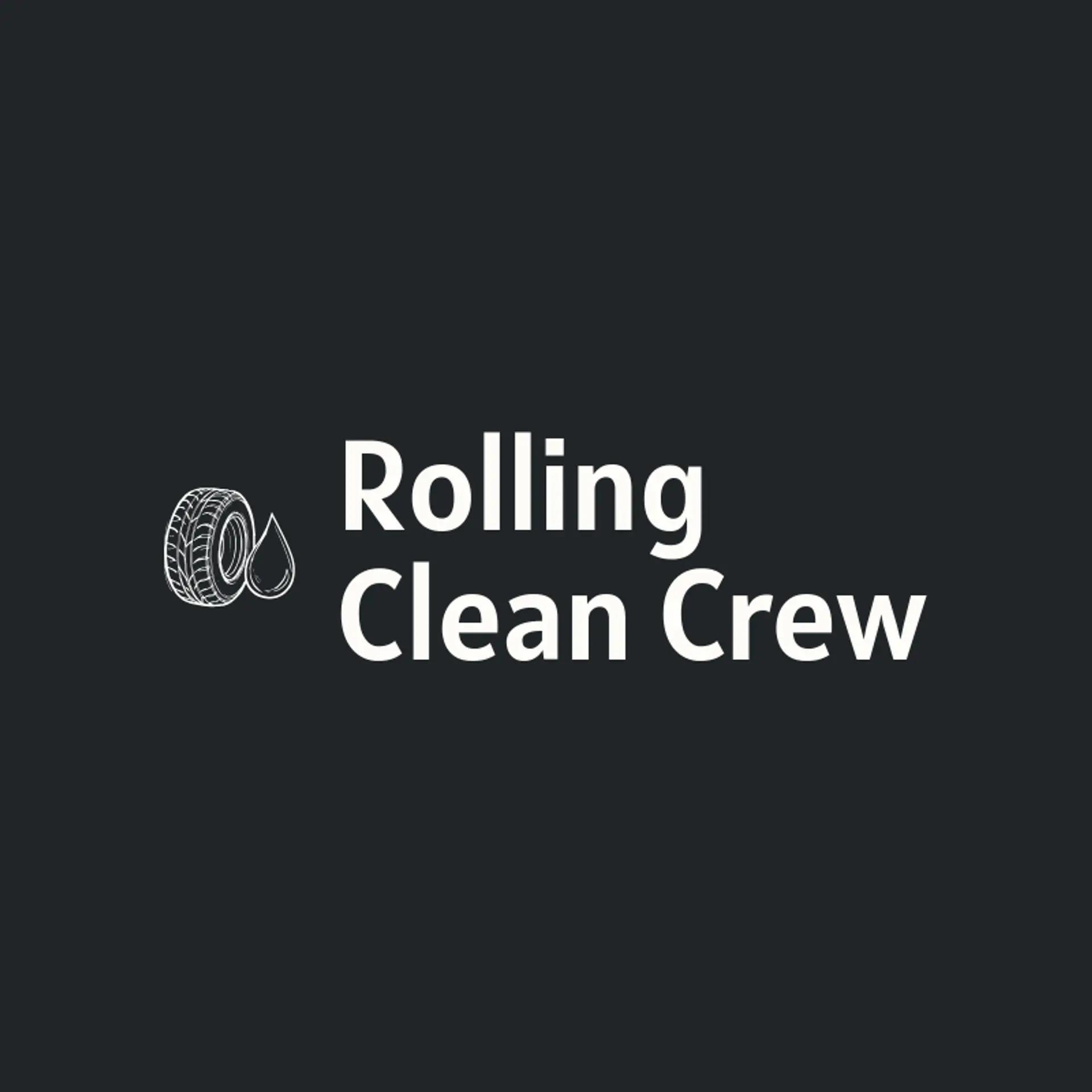 Rolling Clean Crew logo for car detailing