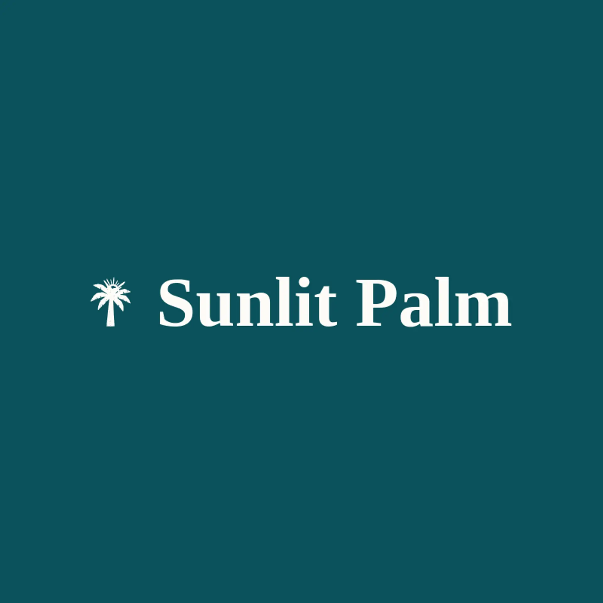 Sunlit Palm logo for palm tree