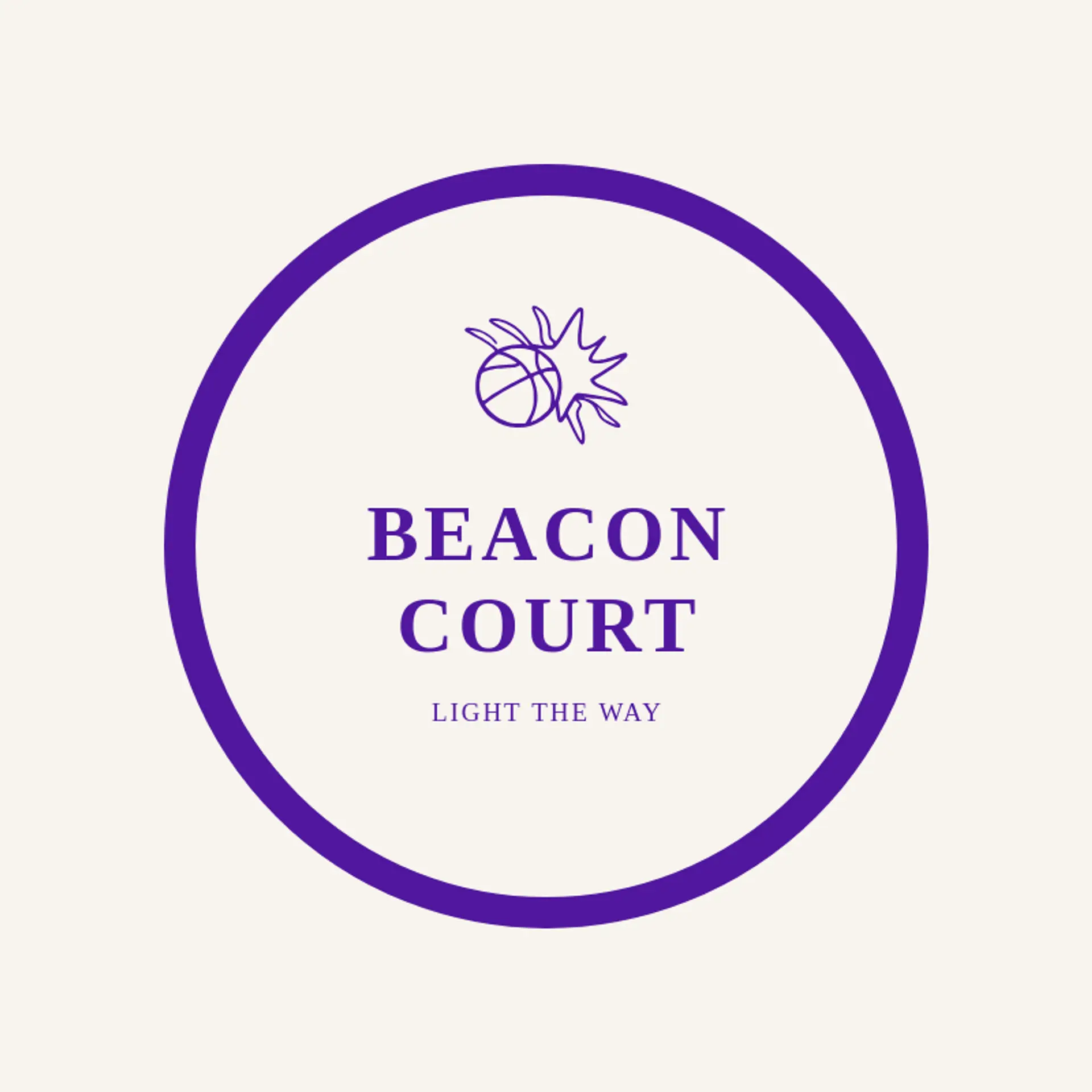 Beacon Court logo for basketball team
