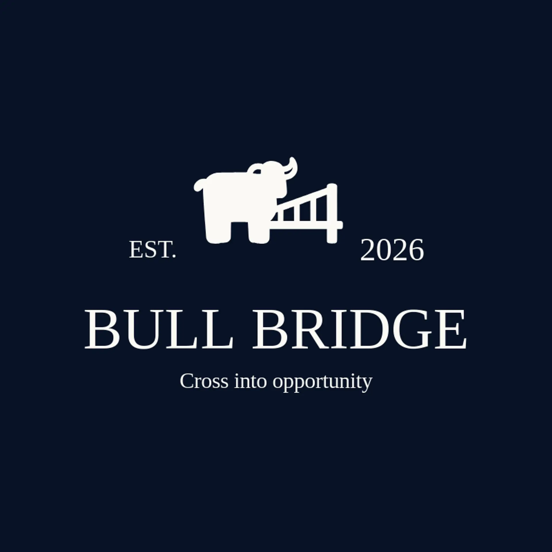 Bull Bridge logo for stock market