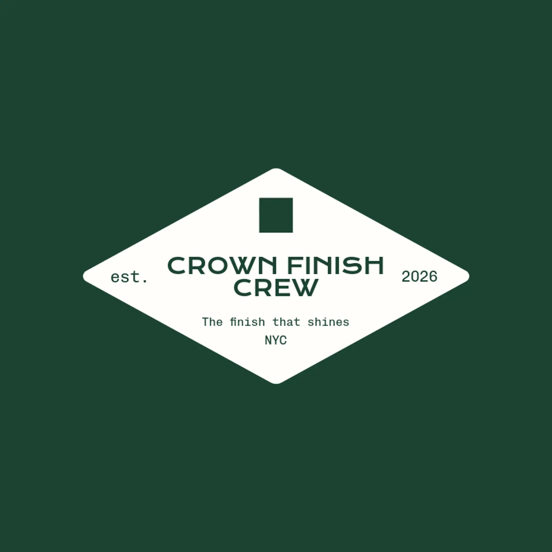 Crown Finish Crew logo for drywall